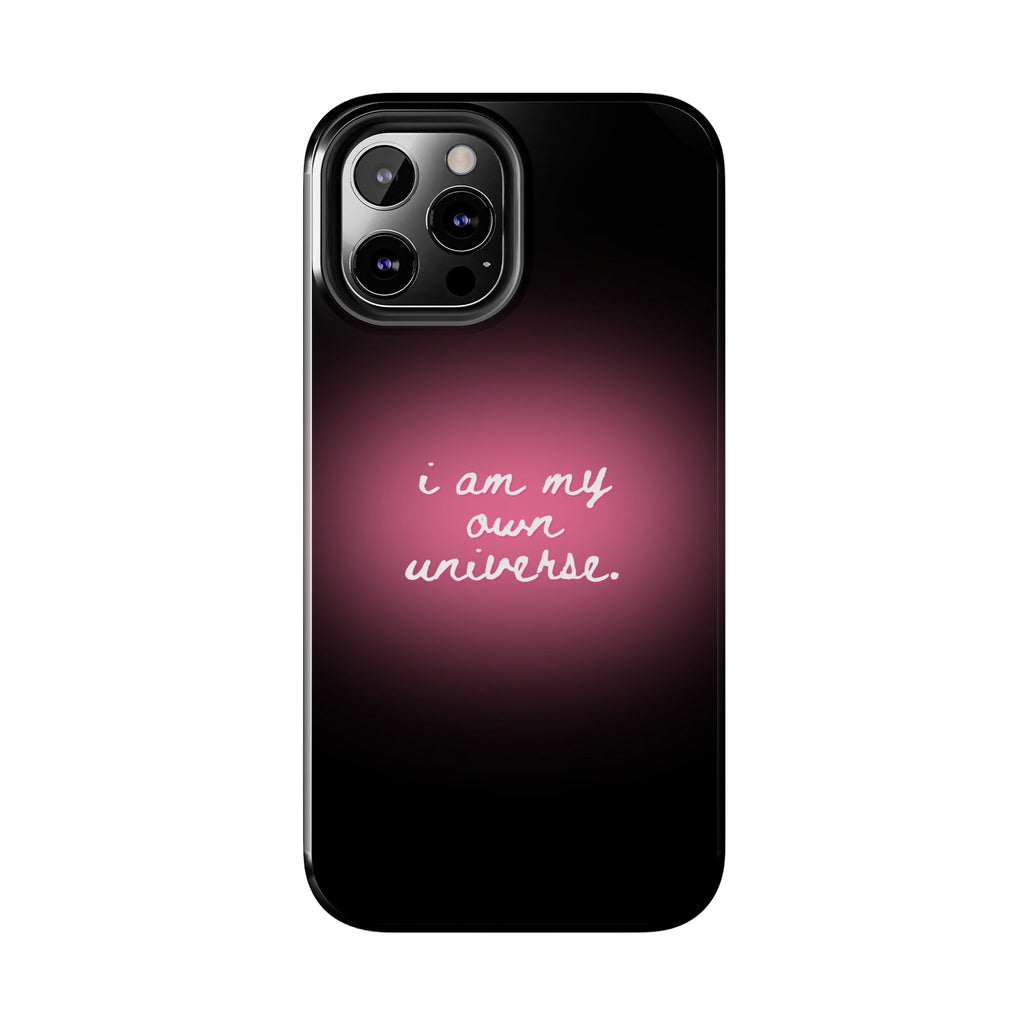 I Am My Own Universe — Pink Glow Protective Cover Tough Phone Case