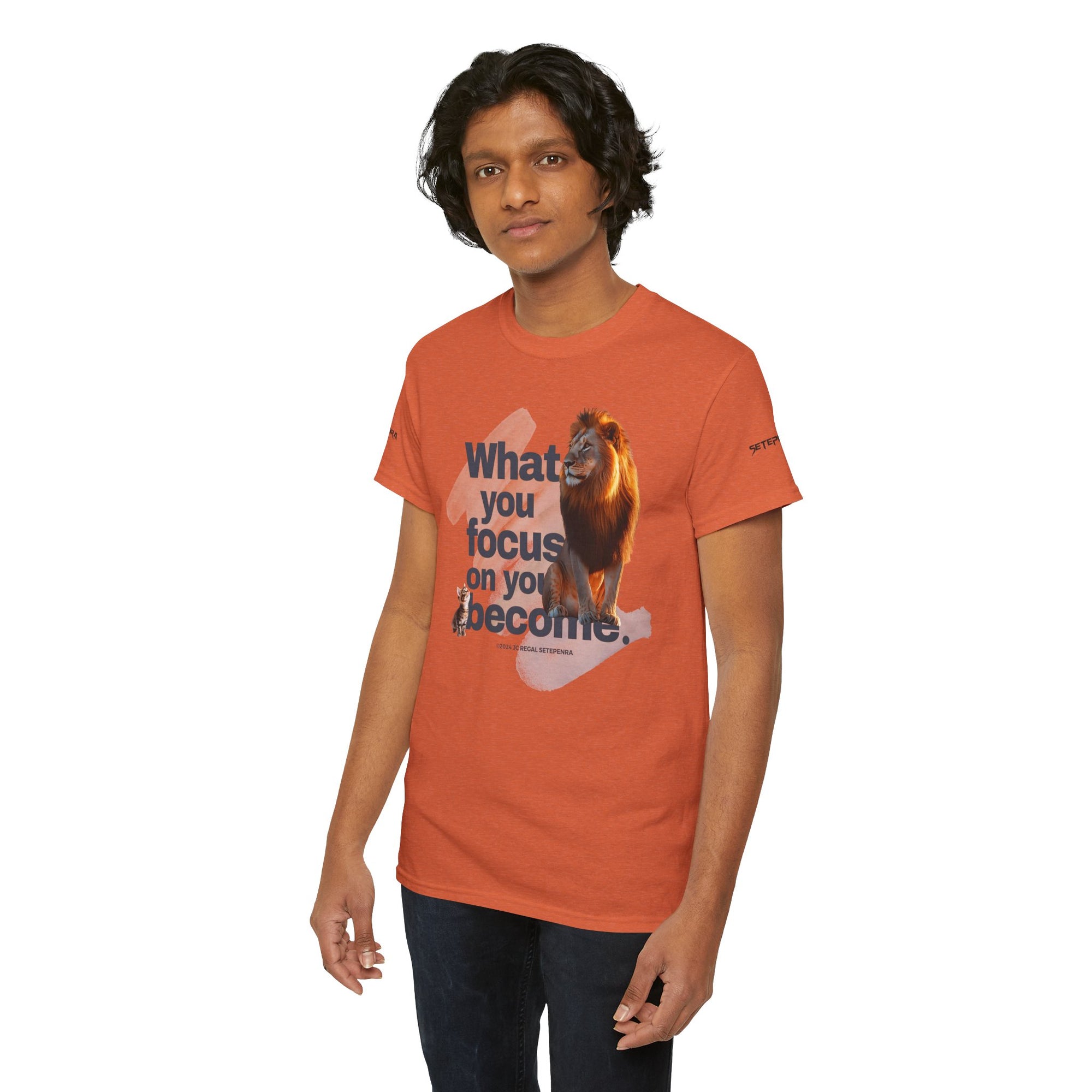What You Focus On You Become Unisex Heavy Cotton Tee