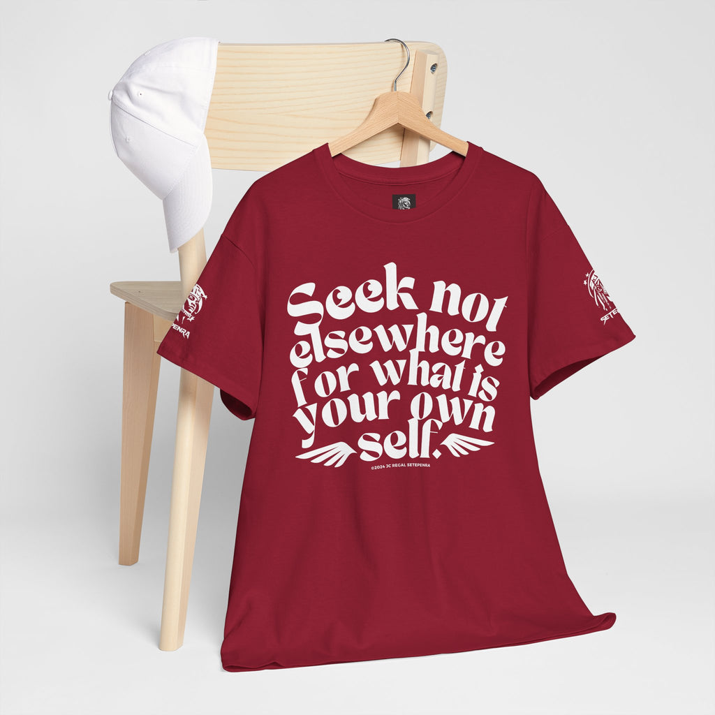 Seek Not Elsewhere Unisex Heavy Cotton Tee
