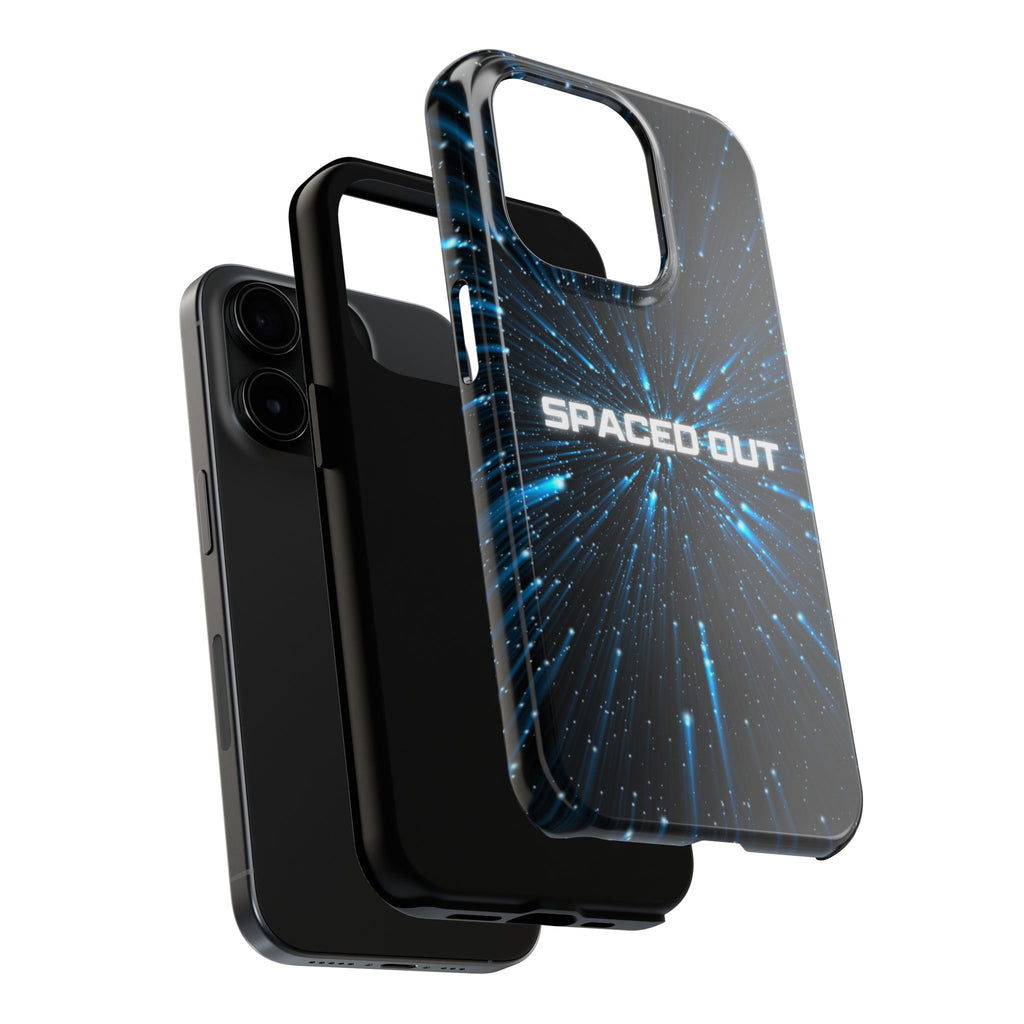 Spaced Out Tough Phone Case — Cosmic Space Warp Protective Cover