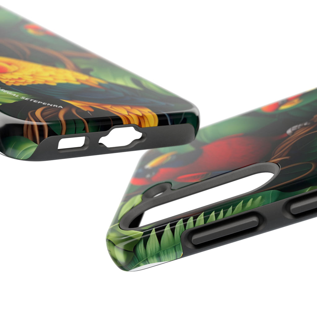 Tri-Parrot Tough Phone Case (For iPhone, Galaxy & More)