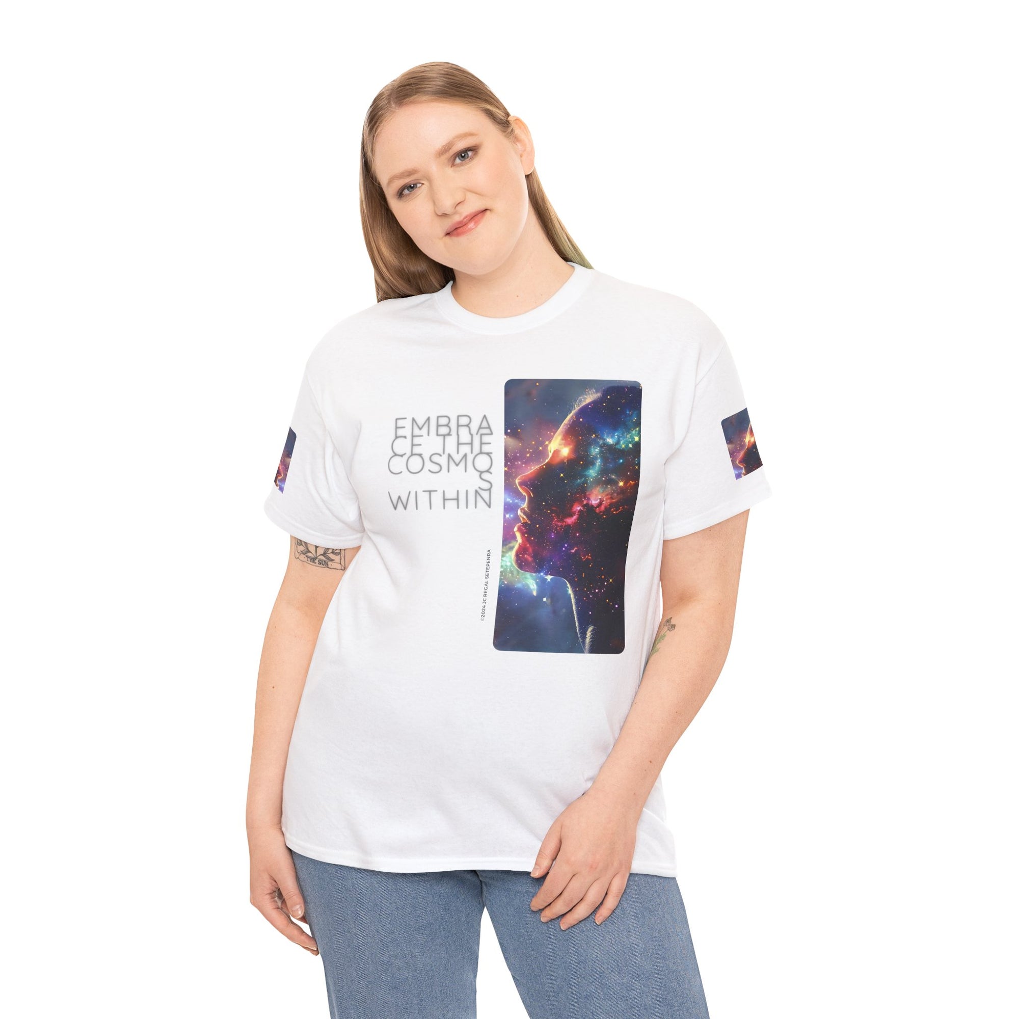 Embrace The Cosmos Within Unisex Heavy Cotton Tee