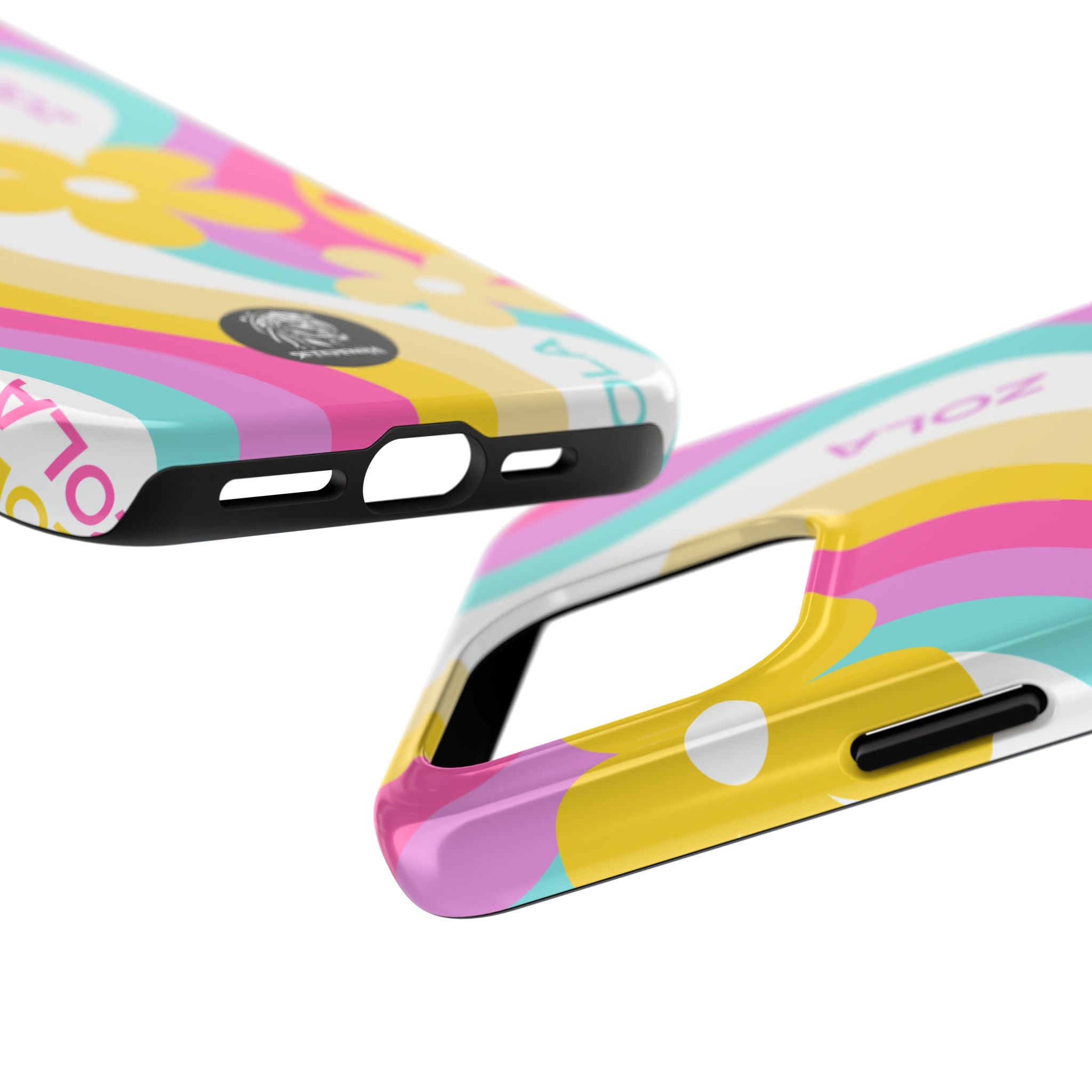 Zola Tough Phone Case (For iPhone, Galaxy & More) - White Wave