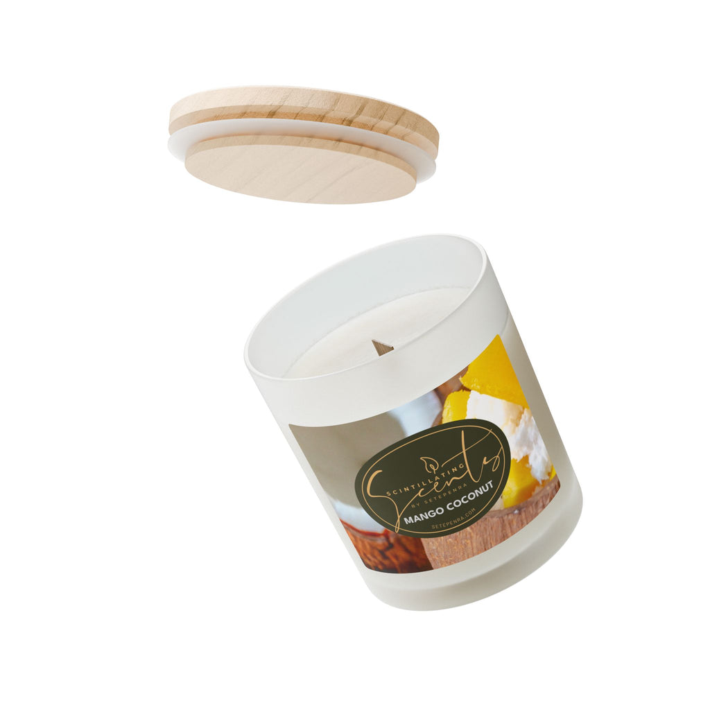 Scintillating Scents by SETEPENRA Frosted Glass Candle, 11oz