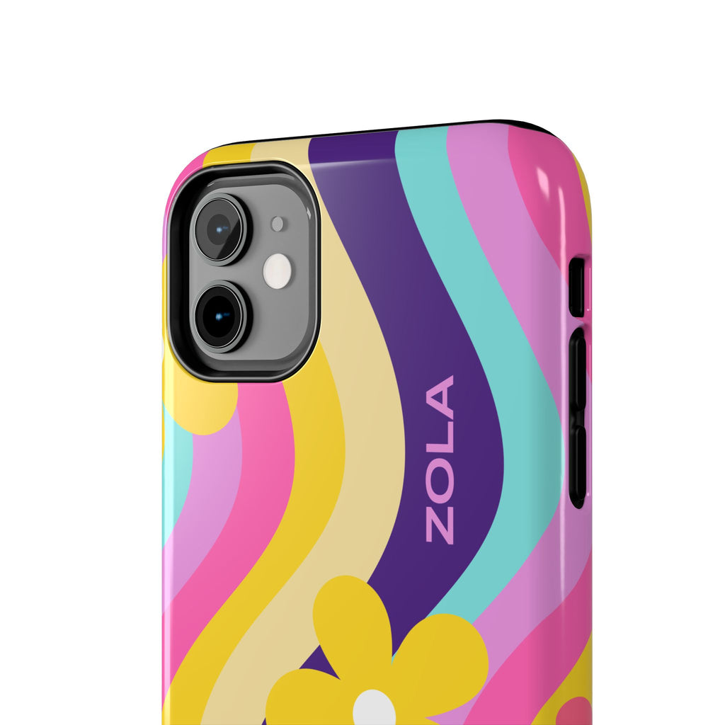 Zola Tough Phone Case (For iPhone, Galaxy & More) - Purple Wave