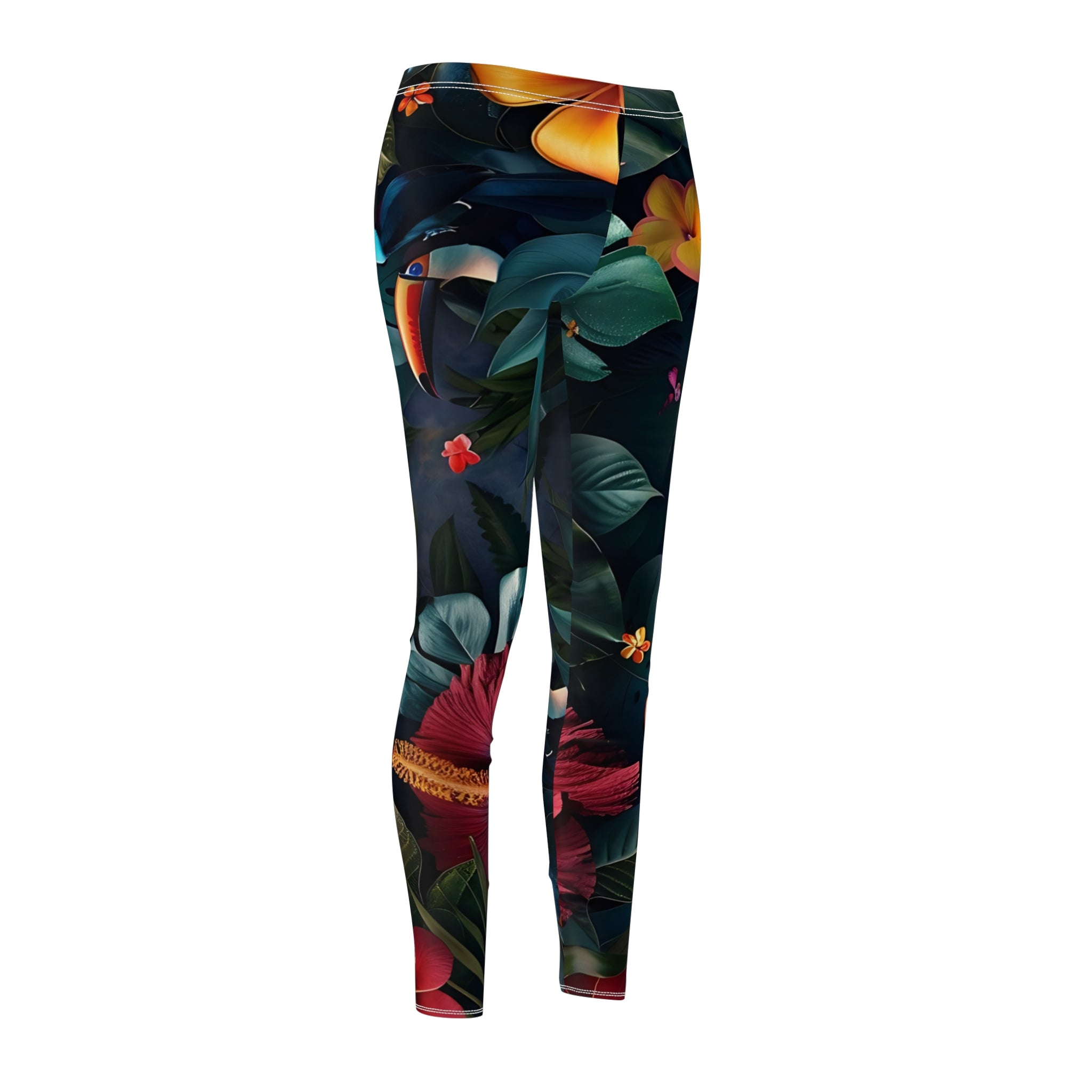Tropican Retreat (Scene 1) Women's Cut & Sew Casual Leggings SETEPENRA All Over Prints.