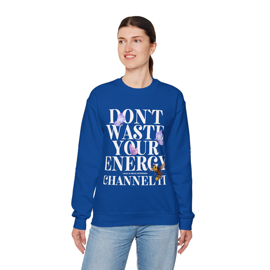 Channel It Unisex Heavy Blend™ Crewneck Sweatshirt (White Print)