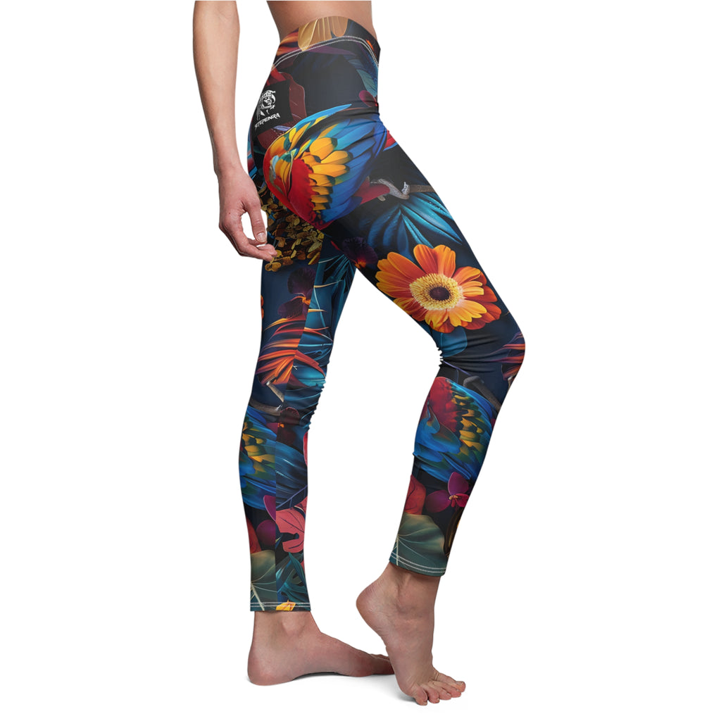Tropican Retreat (Scene 3) Women's Cut & Sew Casual Leggings SETEPENRA All Over Prints.