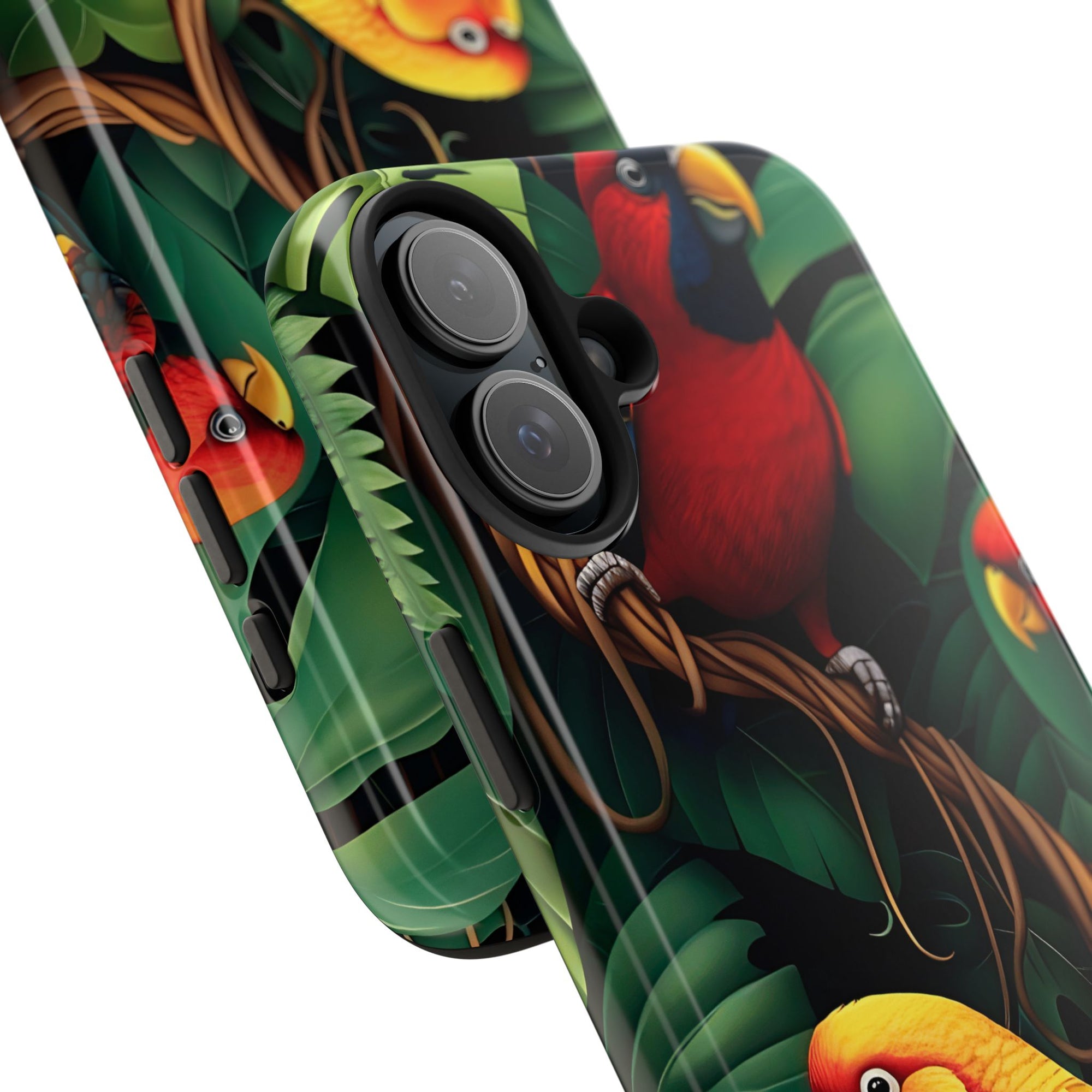 Tri-Parrot Tough Phone Case (For iPhone, Galaxy &amp; More)