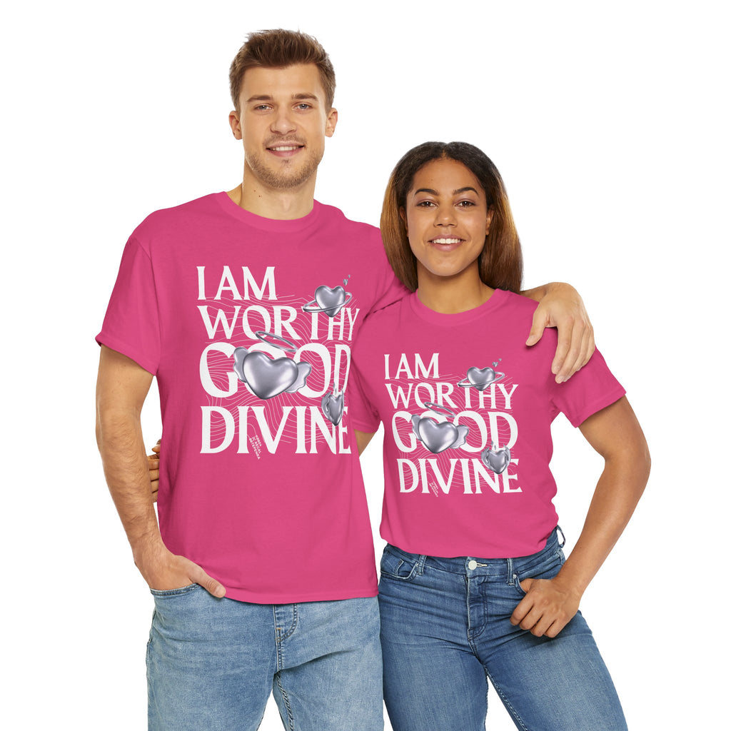 I AM WORTHY GOOD DIVINE Unisex Heavy Cotton Tee