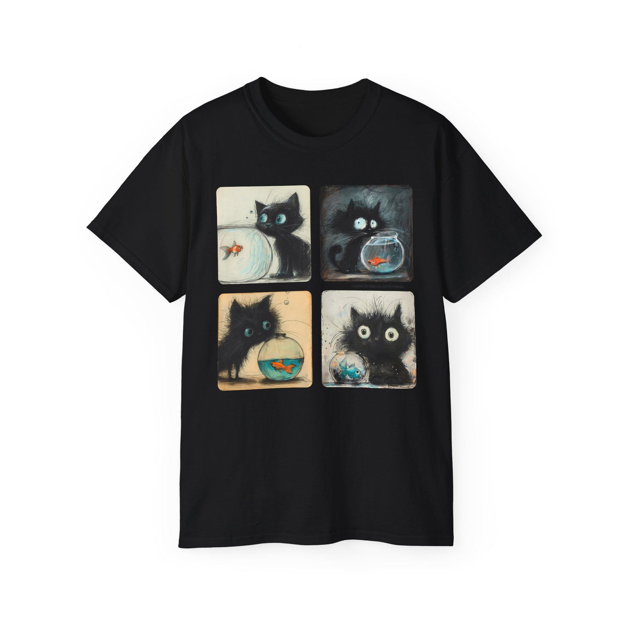 Fishy Kitty Unisex Ultra Cotton Tee SETEPENRA T-Shirt.