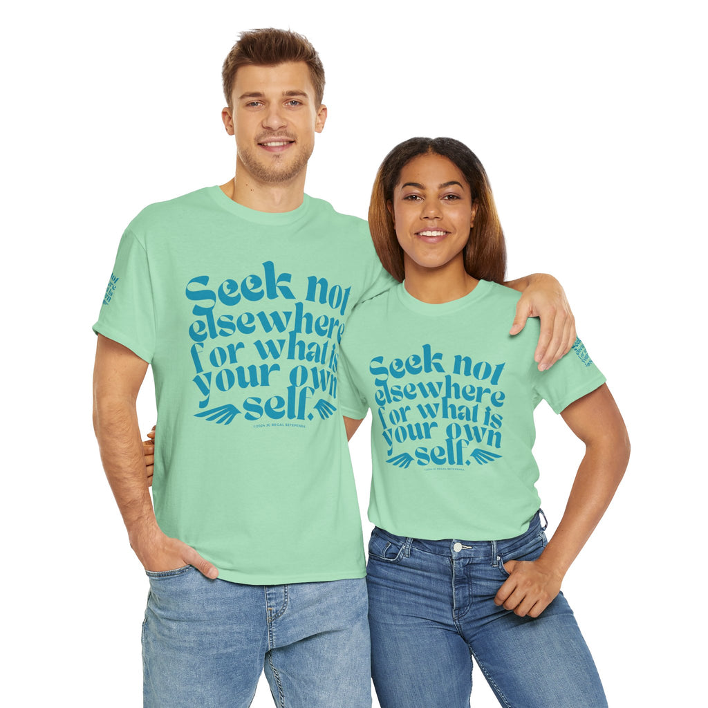 Seek Not Elsewhere (Aqua Edition) Unisex Heavy Cotton Tee