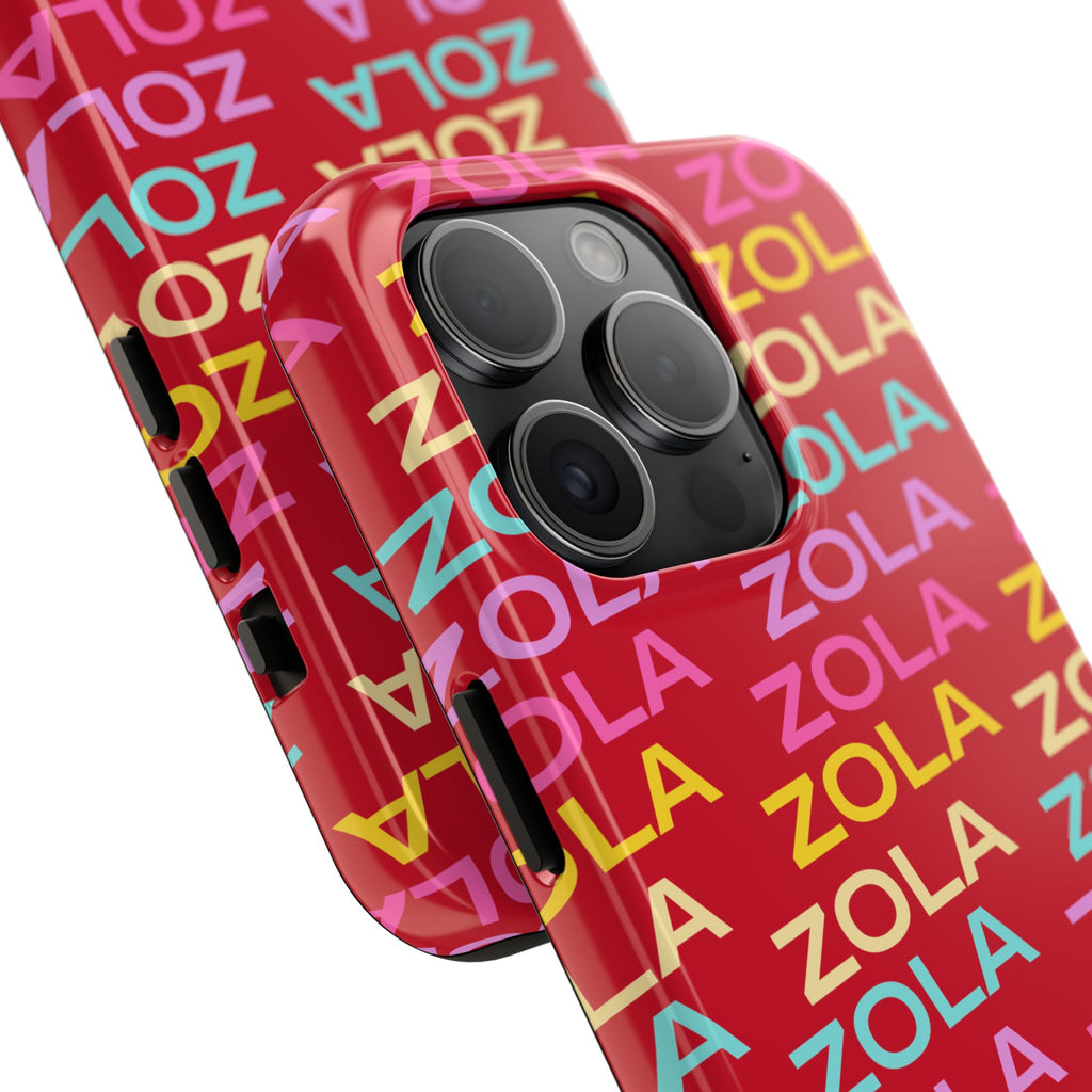 Zola Tough Phone Case (For iPhone, Galaxy & More) - Dark Red