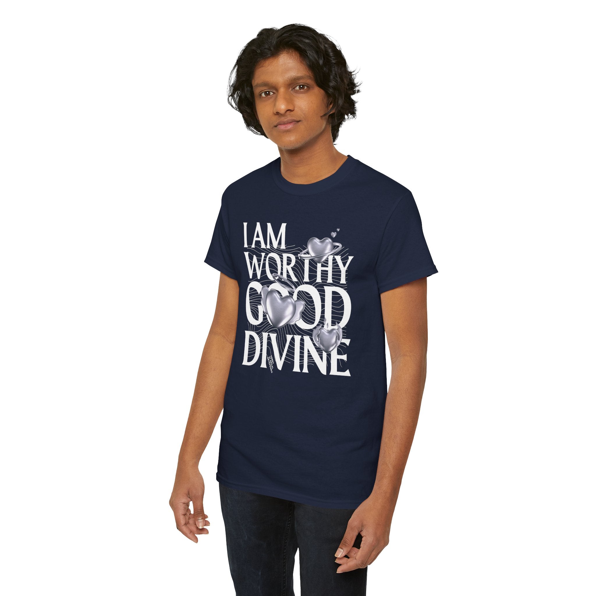 I AM WORTHY GOOD DIVINE Unisex Heavy Cotton Tee