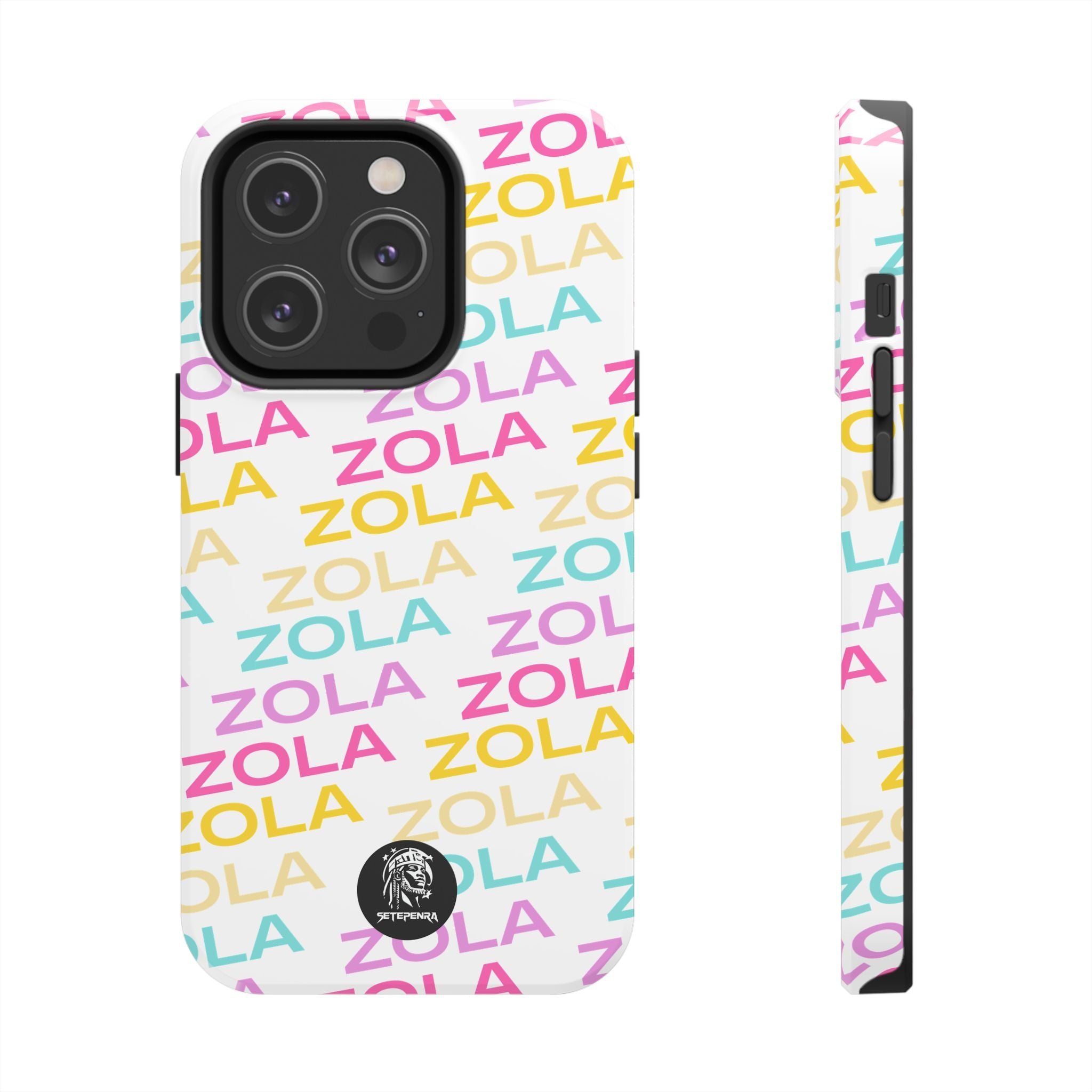 Zola Tough Phone Case (For iPhone, Galaxy & More) - White SETEPENRA Phone Case.