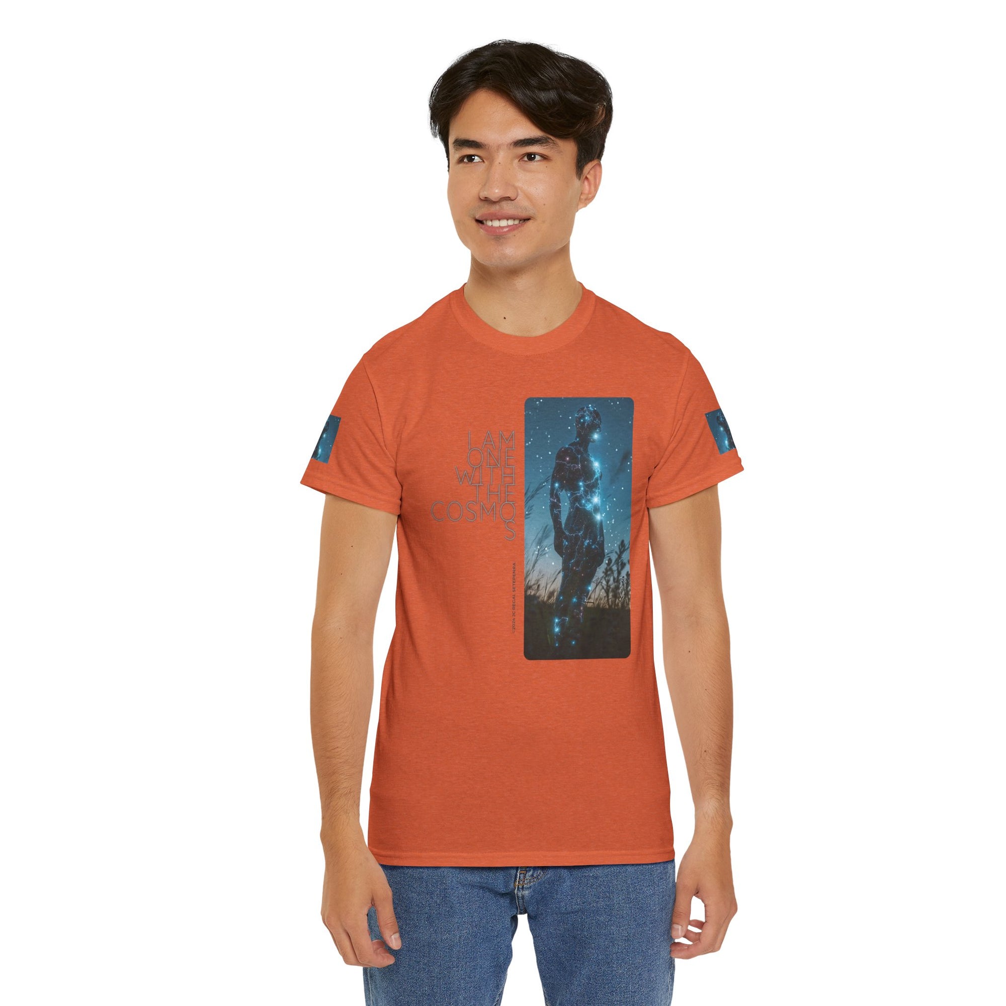 One With The Cosmos Unisex Heavy Cotton Tee