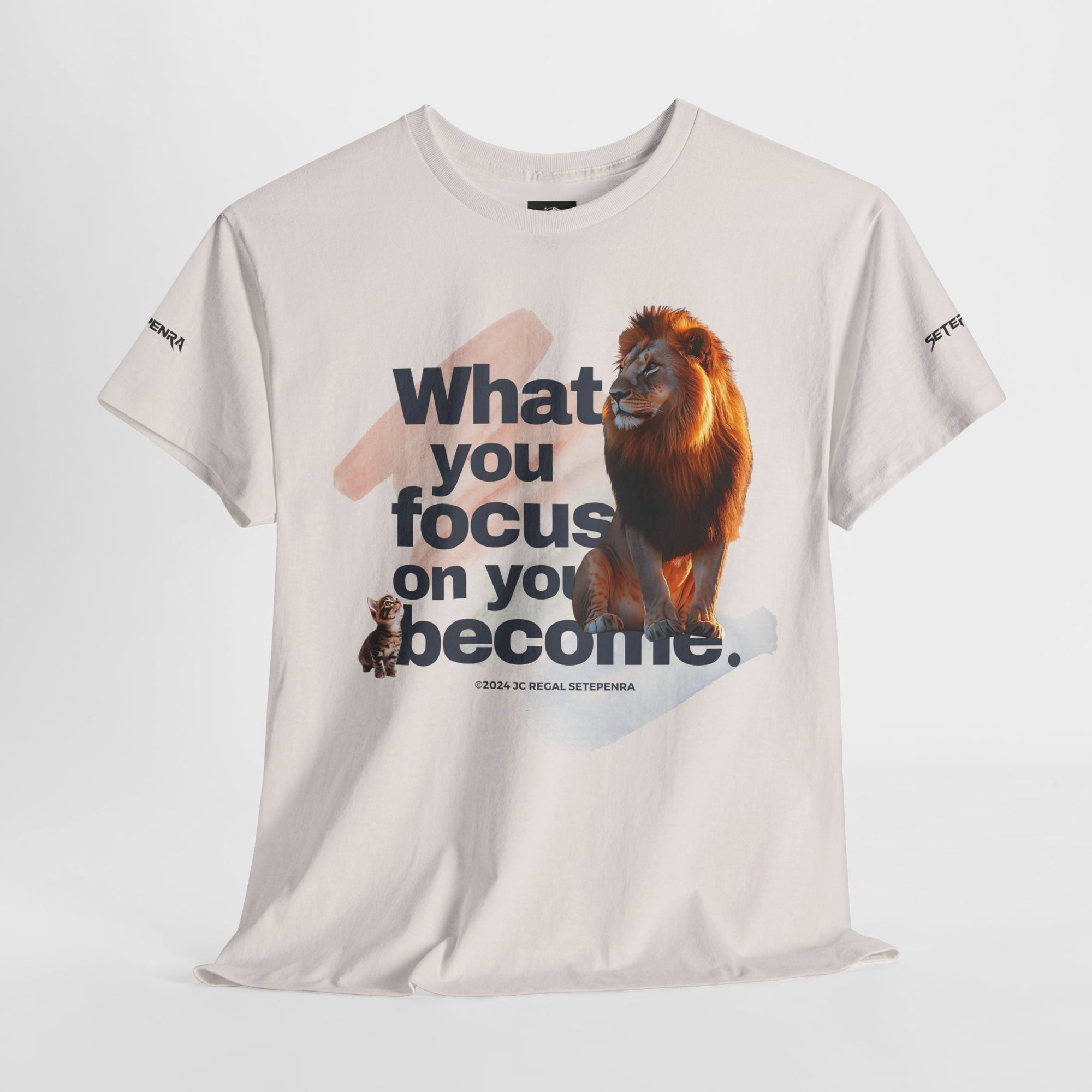 What You Focus On You Become Unisex Heavy Cotton Tee