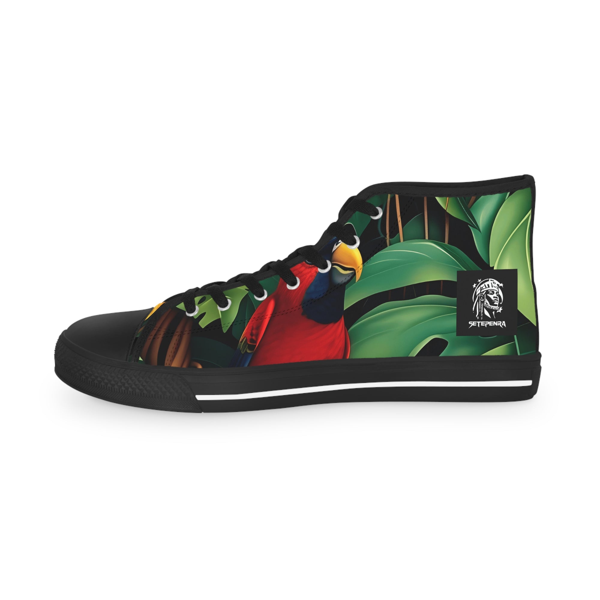 Tri-Parrot Men's High Top Sneakers SETEPENRA Shoes.