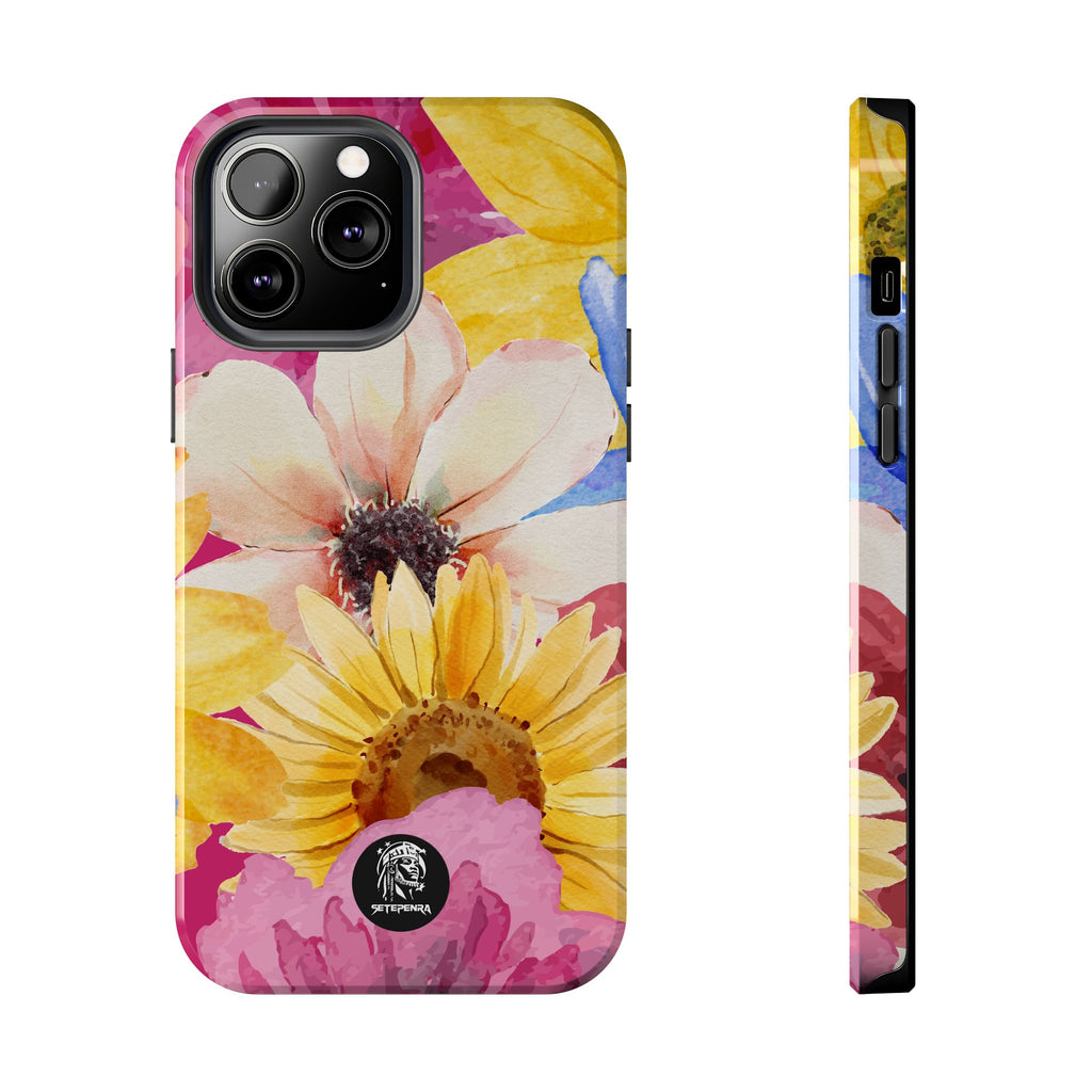 Watercolor Flowers Tough Phone Case (For iPhone, Galaxy & More) SETEPENRA Phone Case.