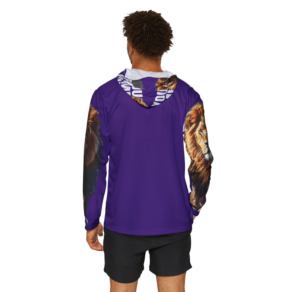 You Become What You Believe Men's Sports Warmup Hoodie (Purple) SETEPENRA All Over Prints.