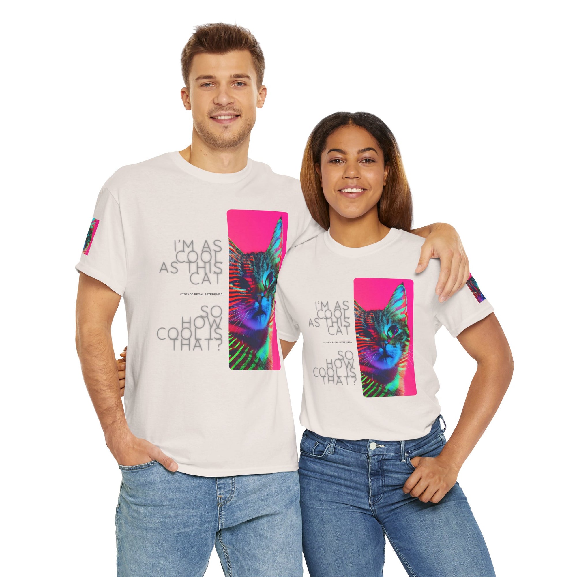 Cool Cat (Whiskers 2) Unisex Heavy Cotton Tee
