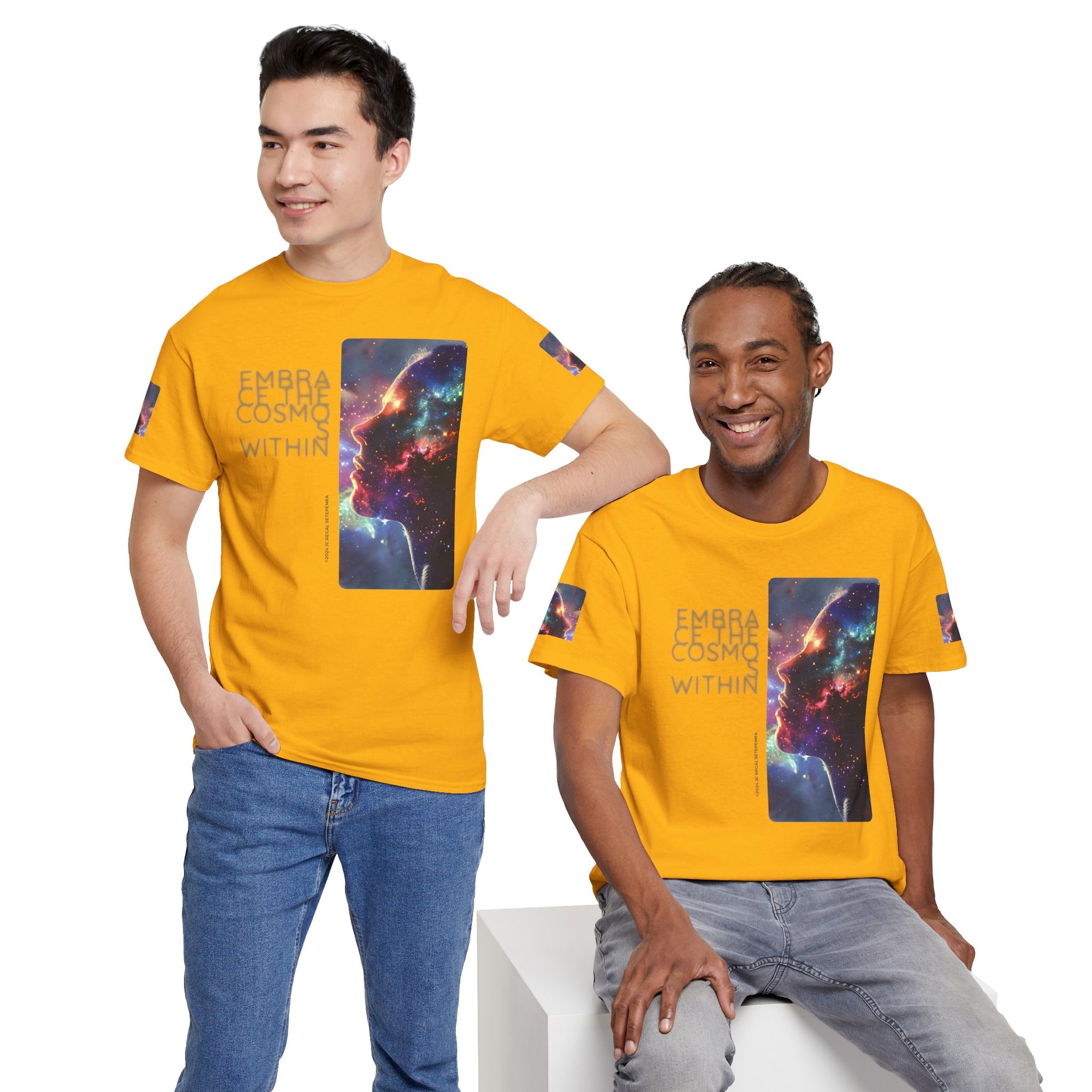 Embrace The Cosmos Within Unisex Heavy Cotton Tee