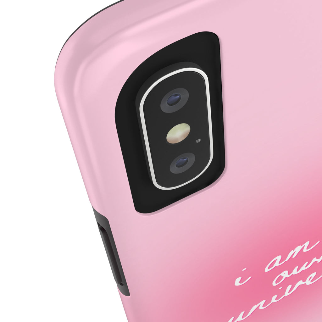 I Am My Own Universe Tough Phone Case (For iPhone, Galaxy & More) - Light Pink