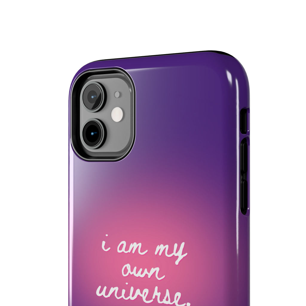 I Am My Own Universe Tough Phone Case (For iPhone, Galaxy & More) - Purple