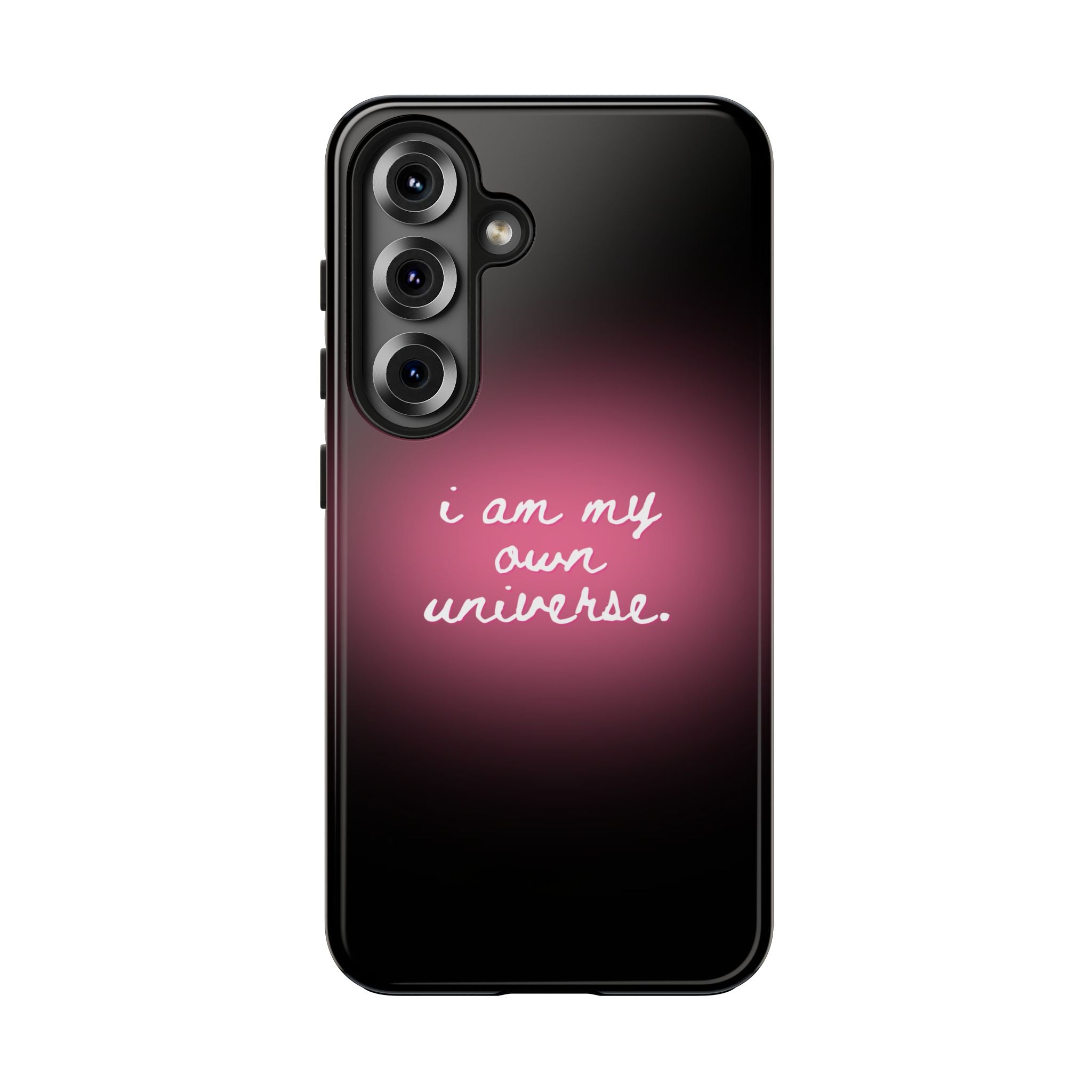 I Am My Own Universe — Pink Glow Protective Cover Tough Phone Case