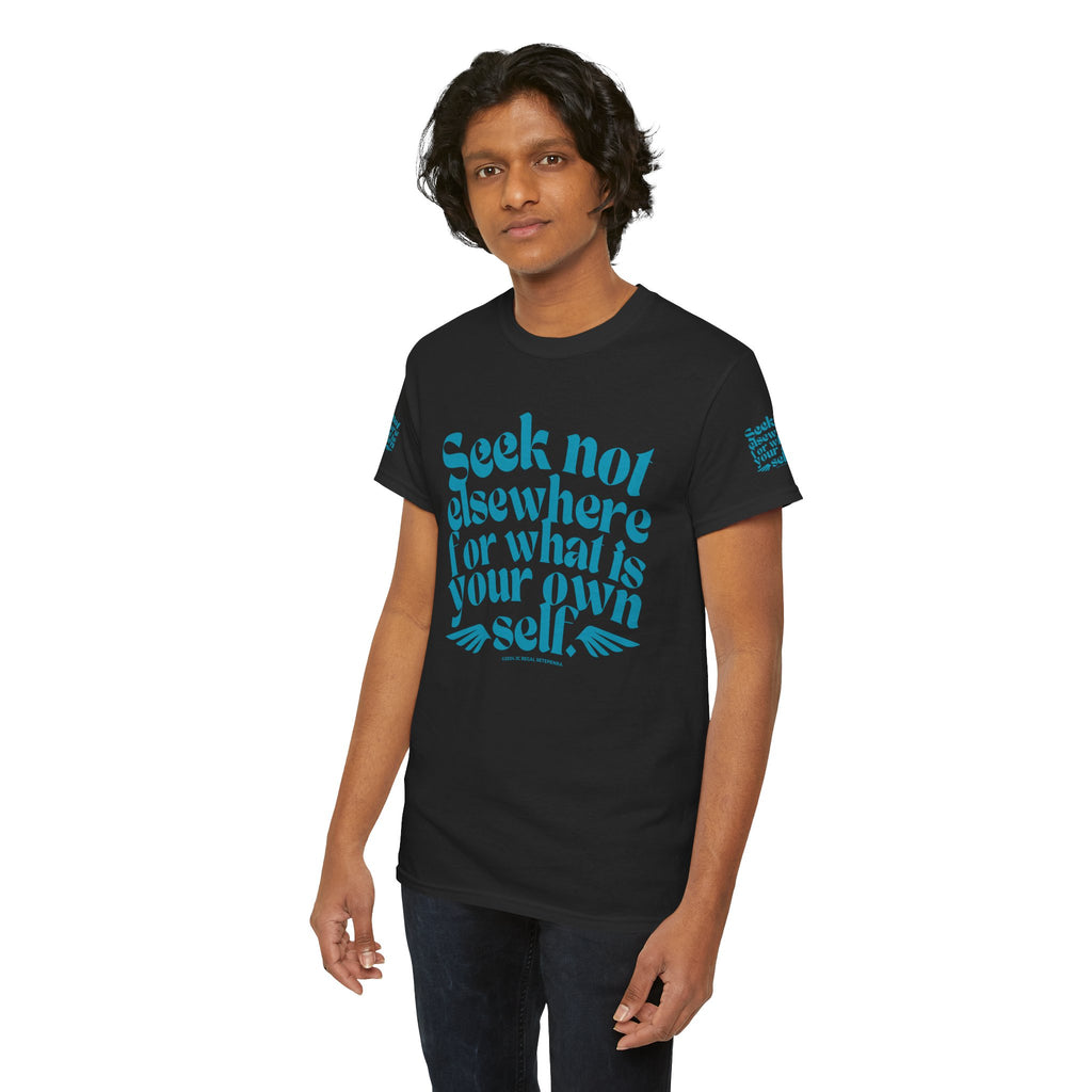 Seek Not Elsewhere (Aqua Edition) Unisex Heavy Cotton Tee