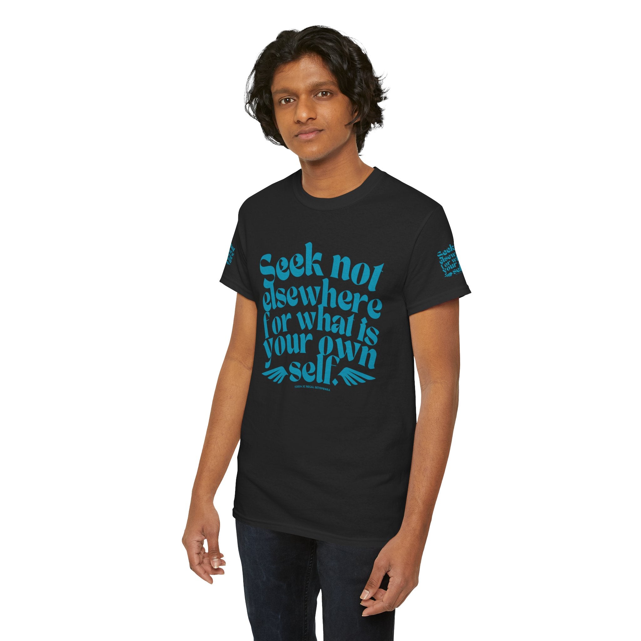 Seek Not Elsewhere (Aqua Edition) Unisex Heavy Cotton Tee