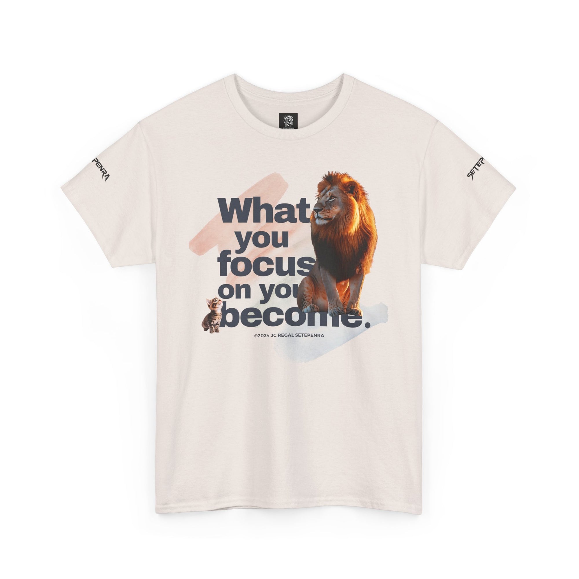 What You Focus On You Become Unisex Heavy Cotton Tee