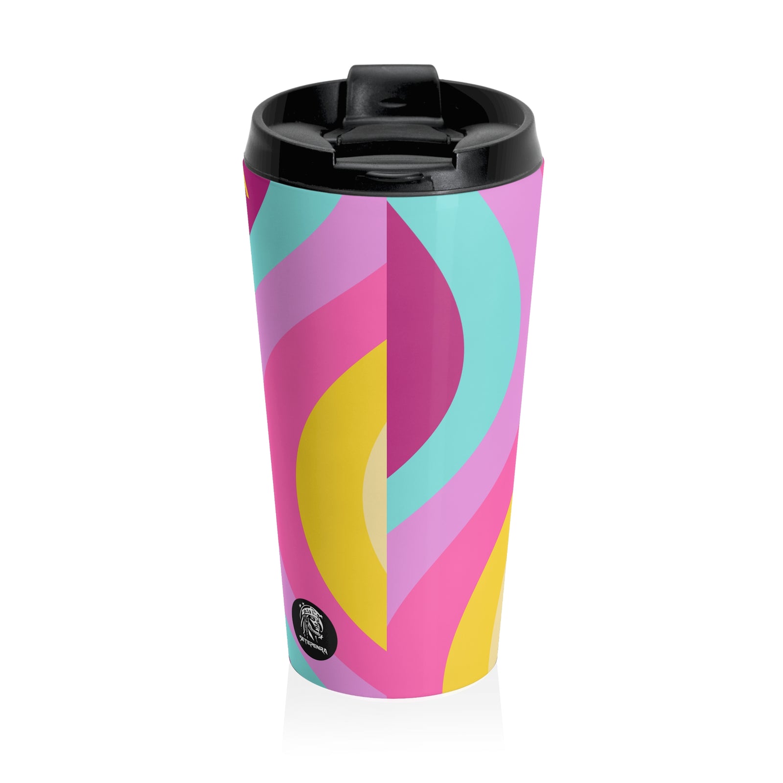 Zola Wave Stainless Steel Travel Mug, 15oz SETEPENRA Mug.