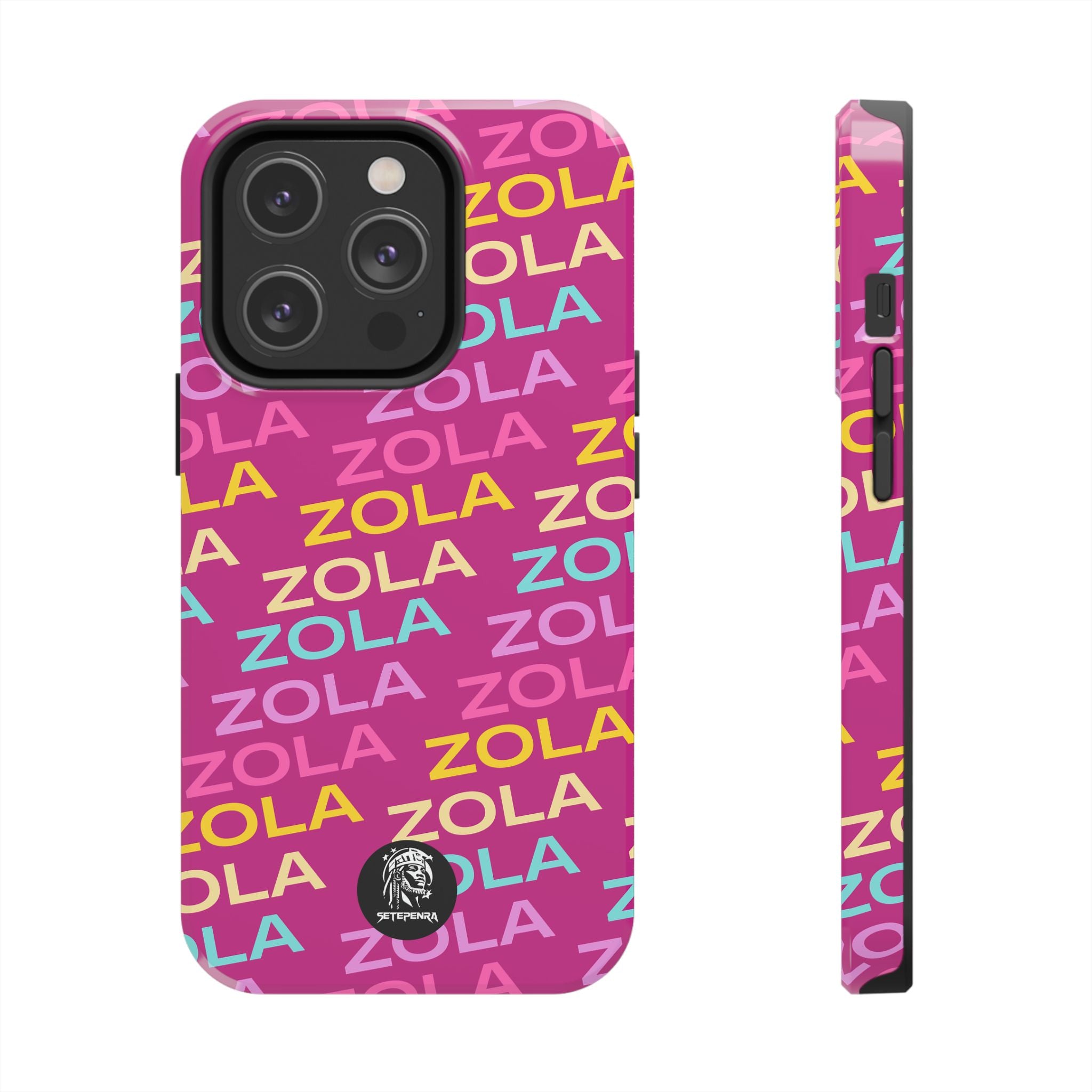 Zola Tough Phone Case (For iPhone, Galaxy & More) - Pink SETEPENRA Phone Case.