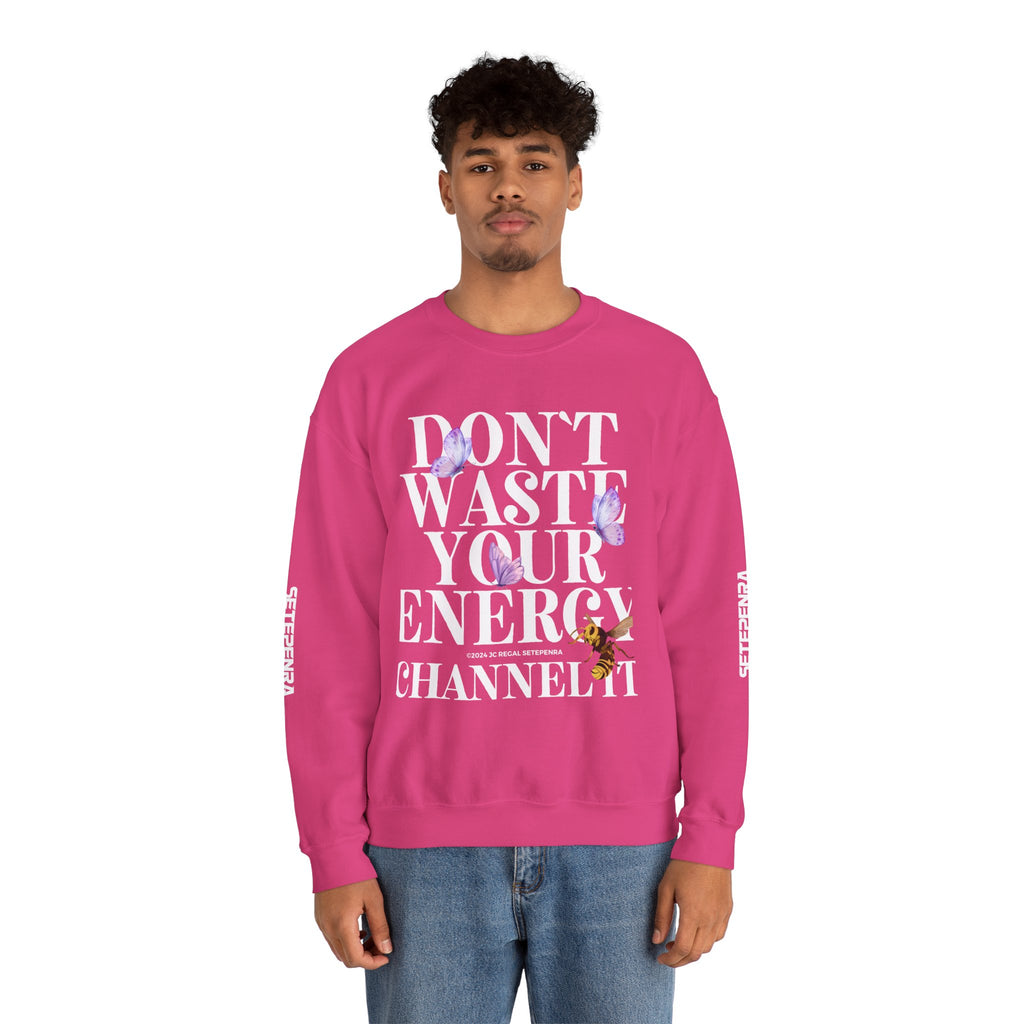 Channel It Unisex Heavy Blend™ Crewneck Sweatshirt (White Print)