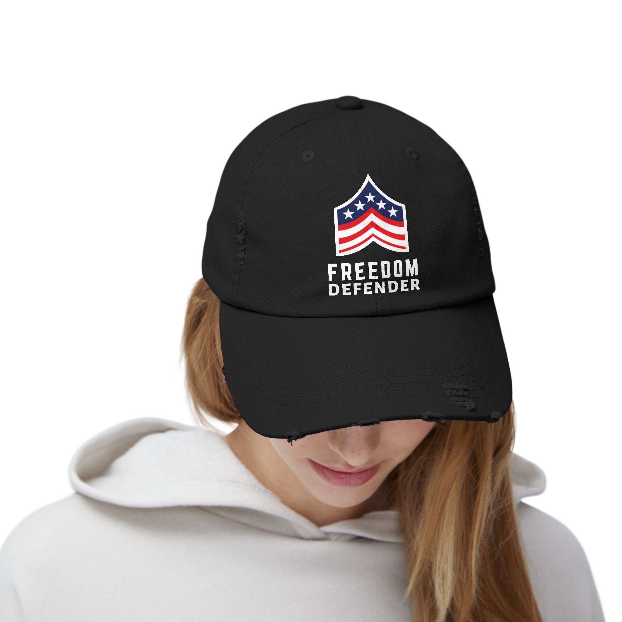 Freedom Defender Unisex Distressed Cap SETEPENRA Hats.