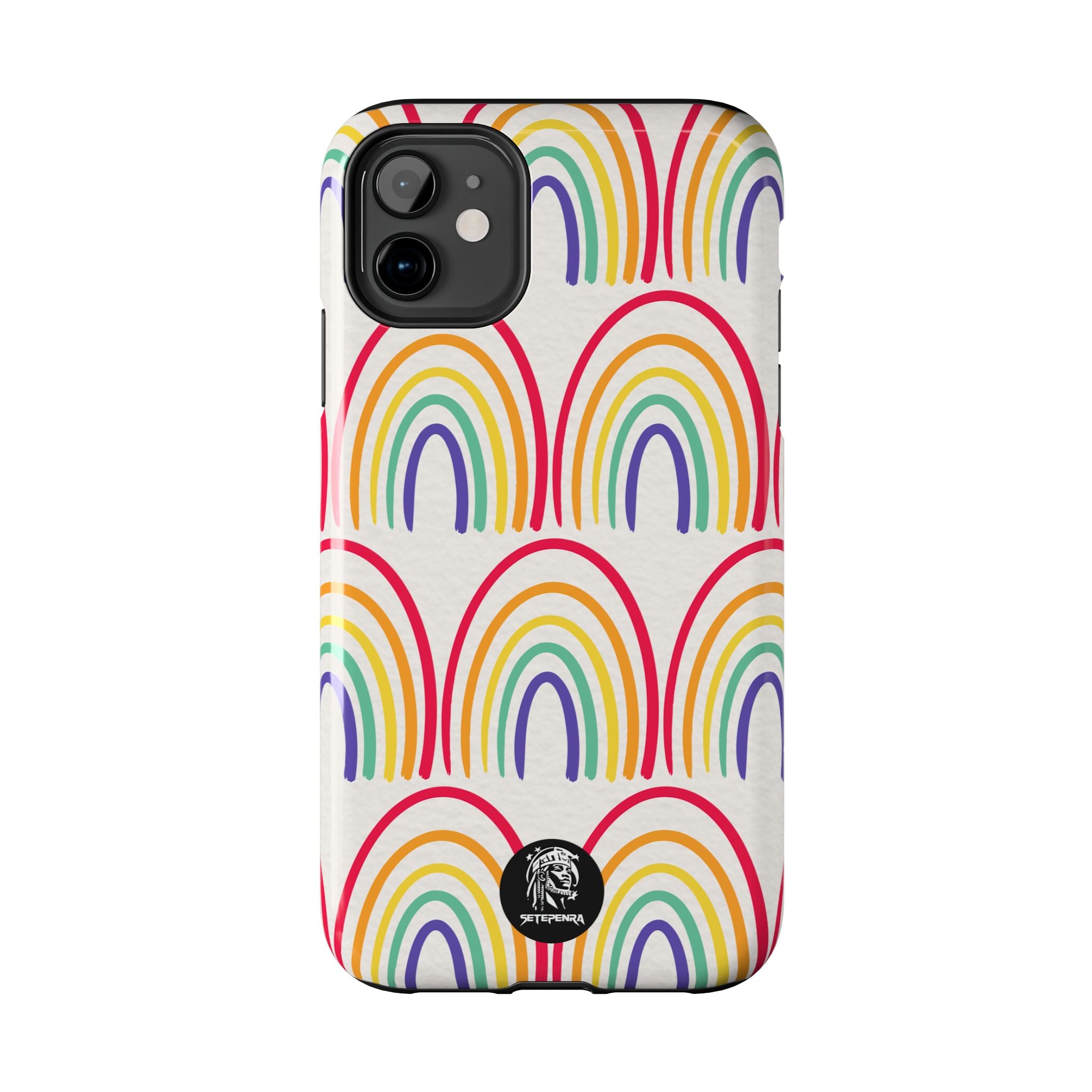 Retro Rainbow Tough Phone Case (For iPhone, Galaxy & More)