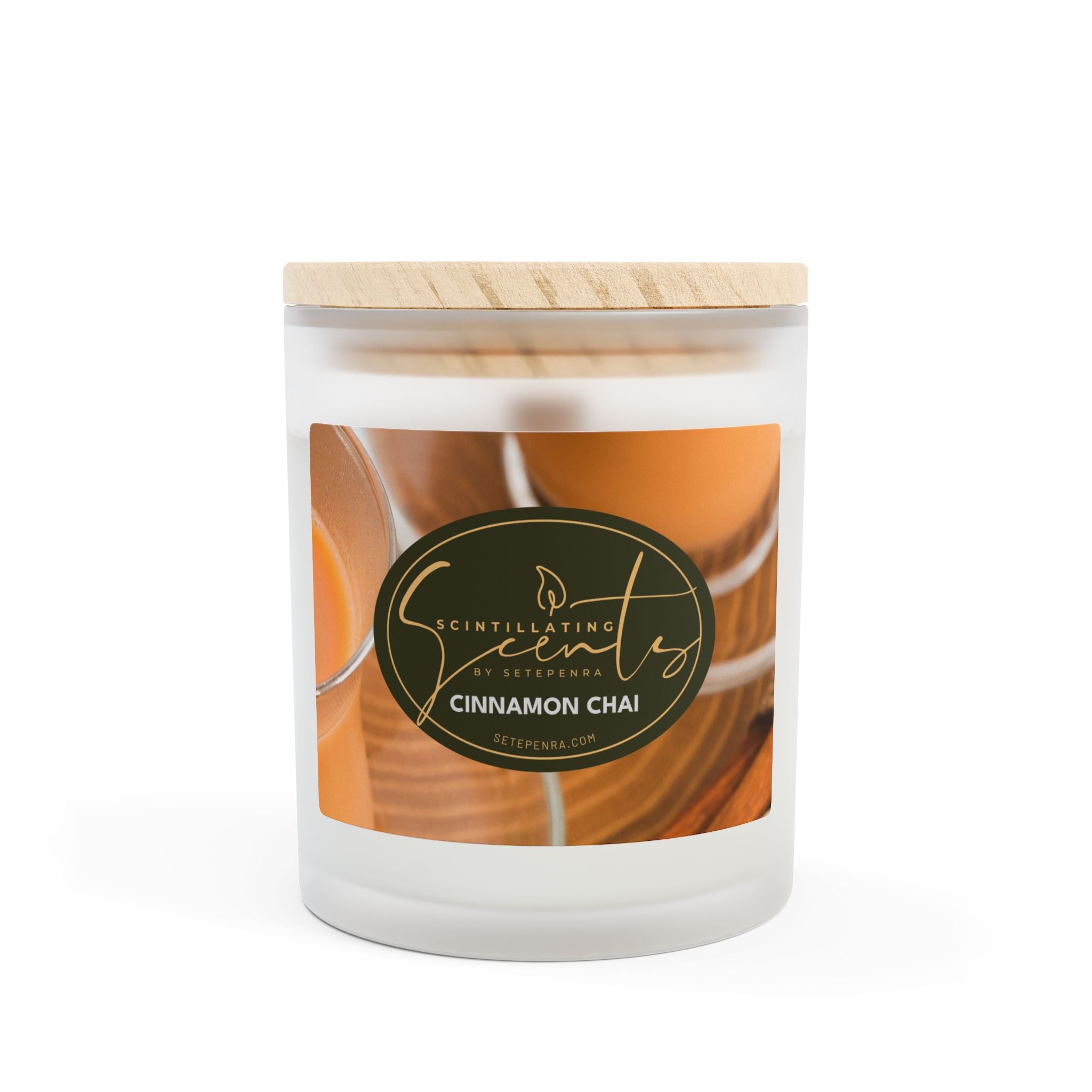 Scintillating Scents by SETEPENRA Frosted Glass Candle, 11oz