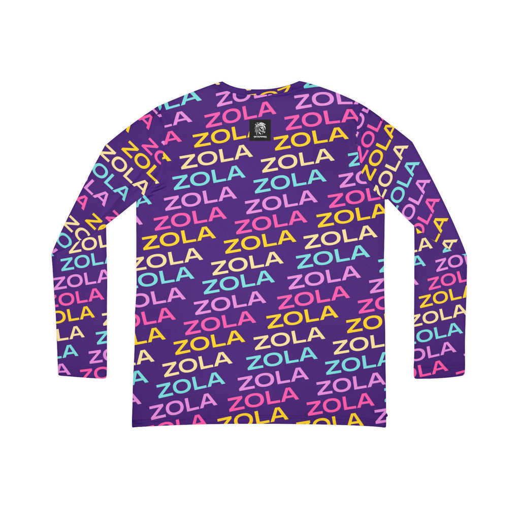 Zola Print Women's Long Sleeve V-Neck Shirt (Purple) SETEPENRA All Over Prints.