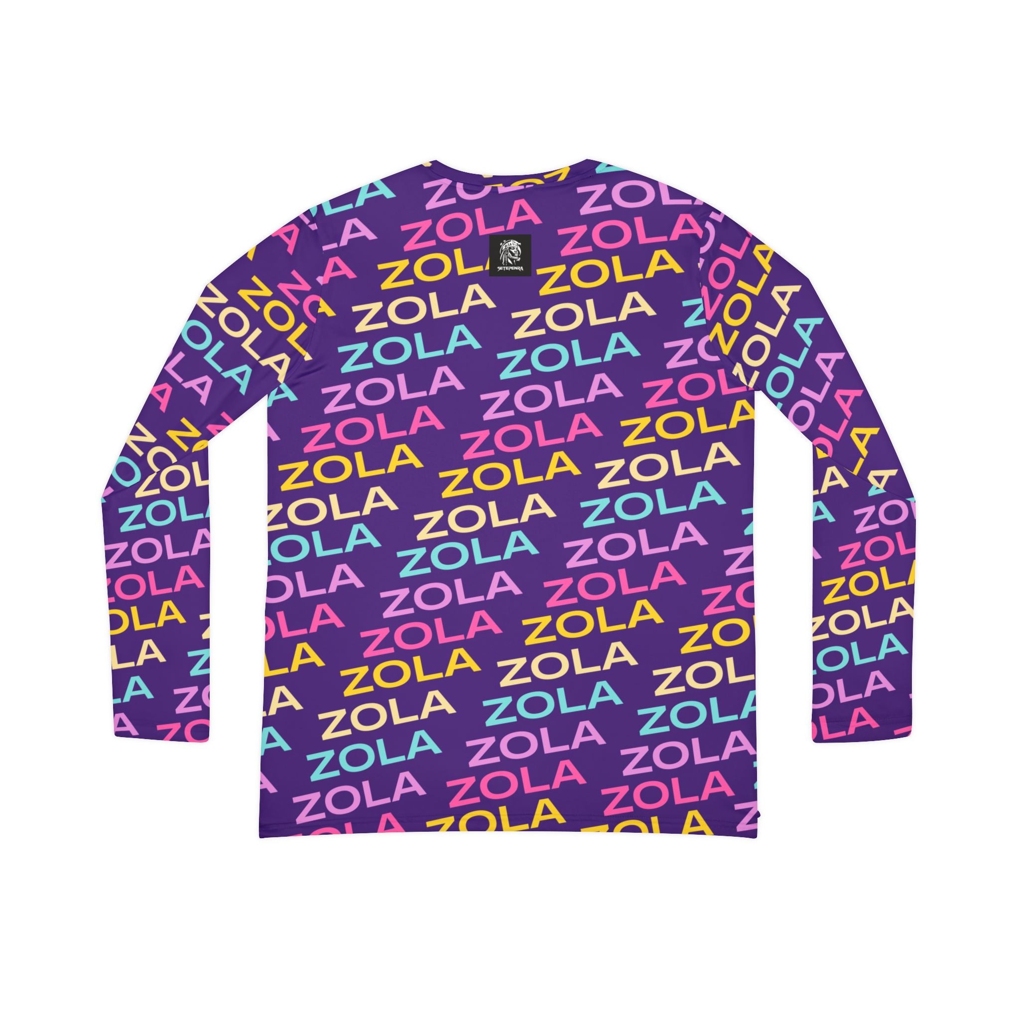Zola Print Women's Long Sleeve V-Neck Shirt (Purple) SETEPENRA All Over Prints.