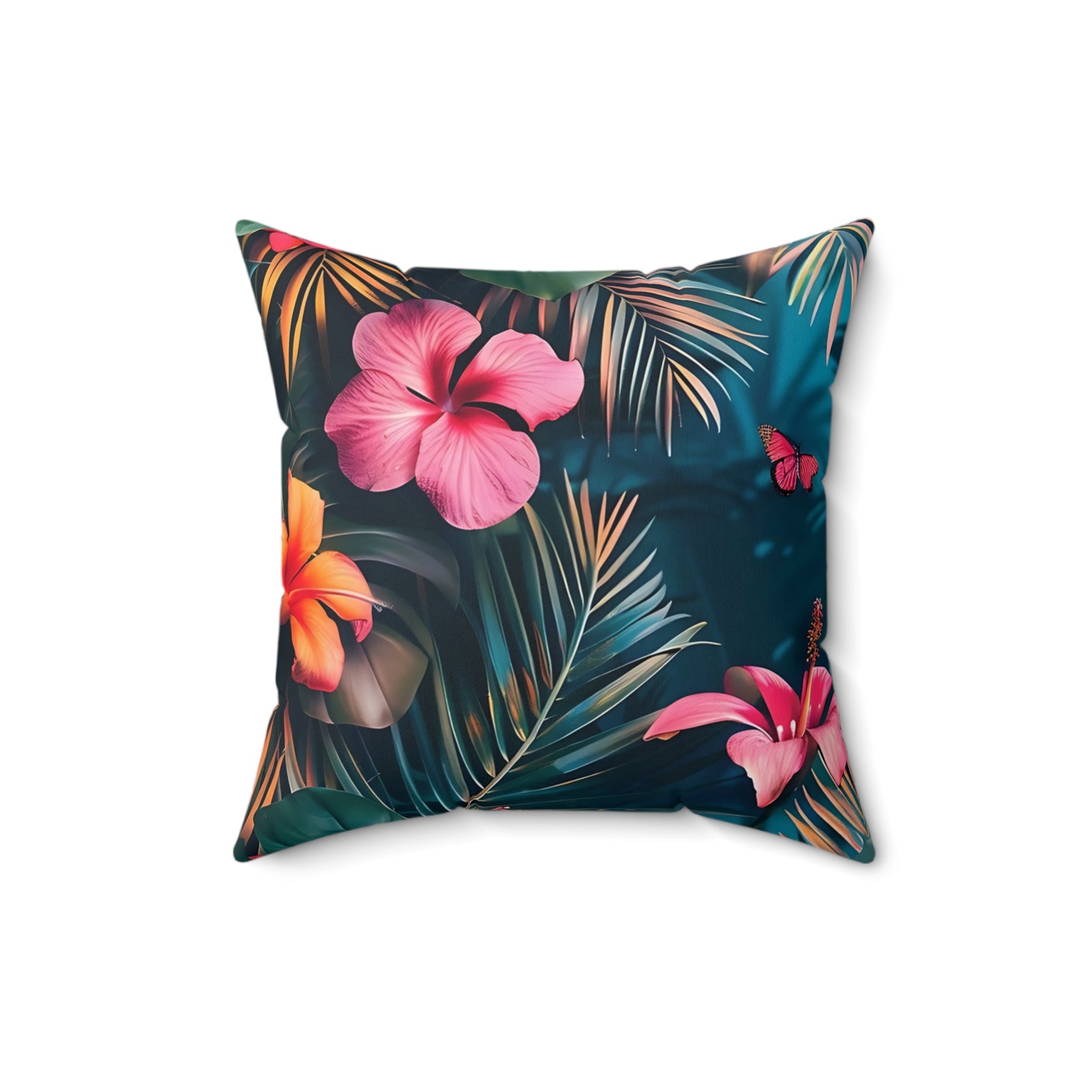 Tropican Retreat (Scene 4) Faux Suede Square Pillow SETEPENRA Home Decor.