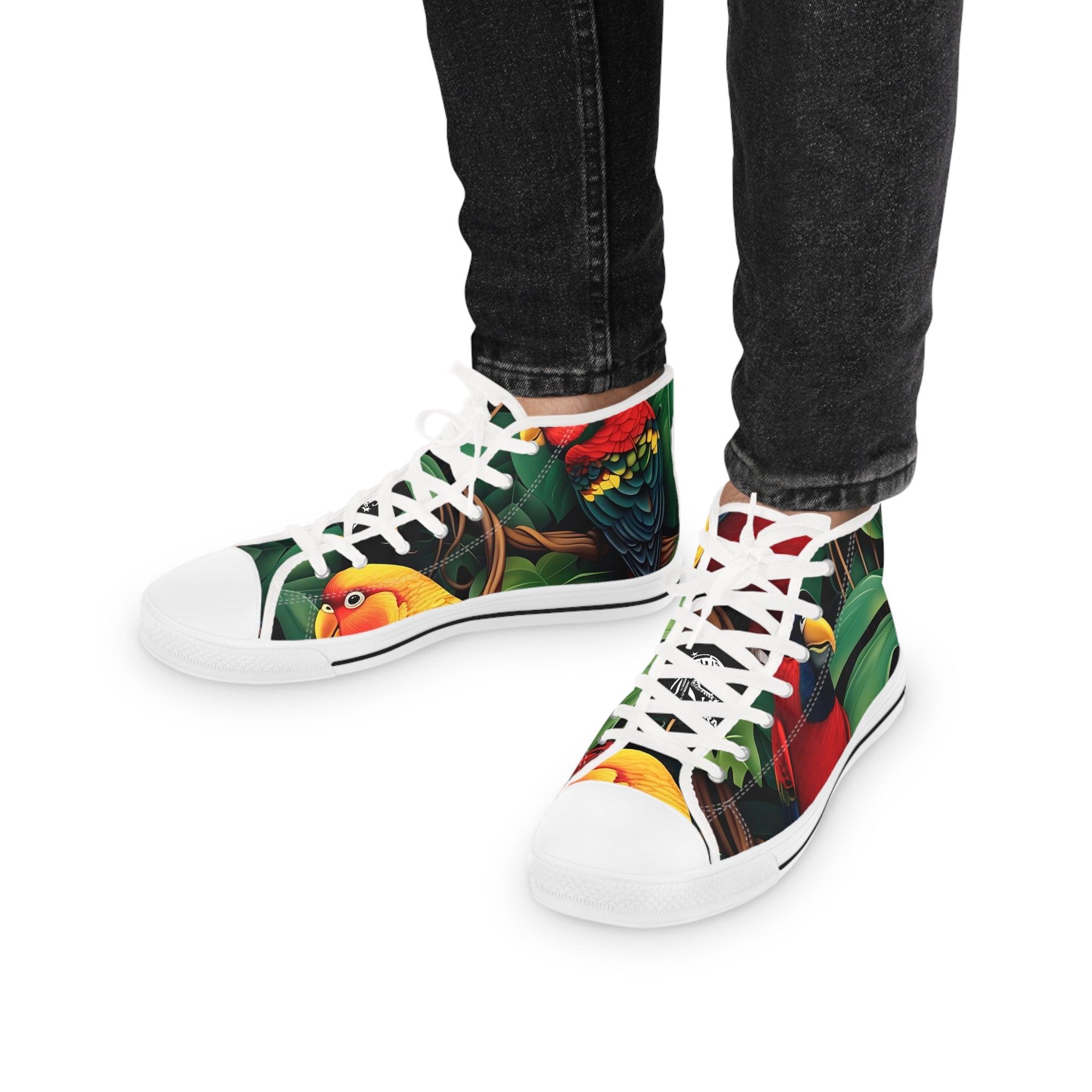 Tri-Parrot Men's High Top Sneakers SETEPENRA Shoes.