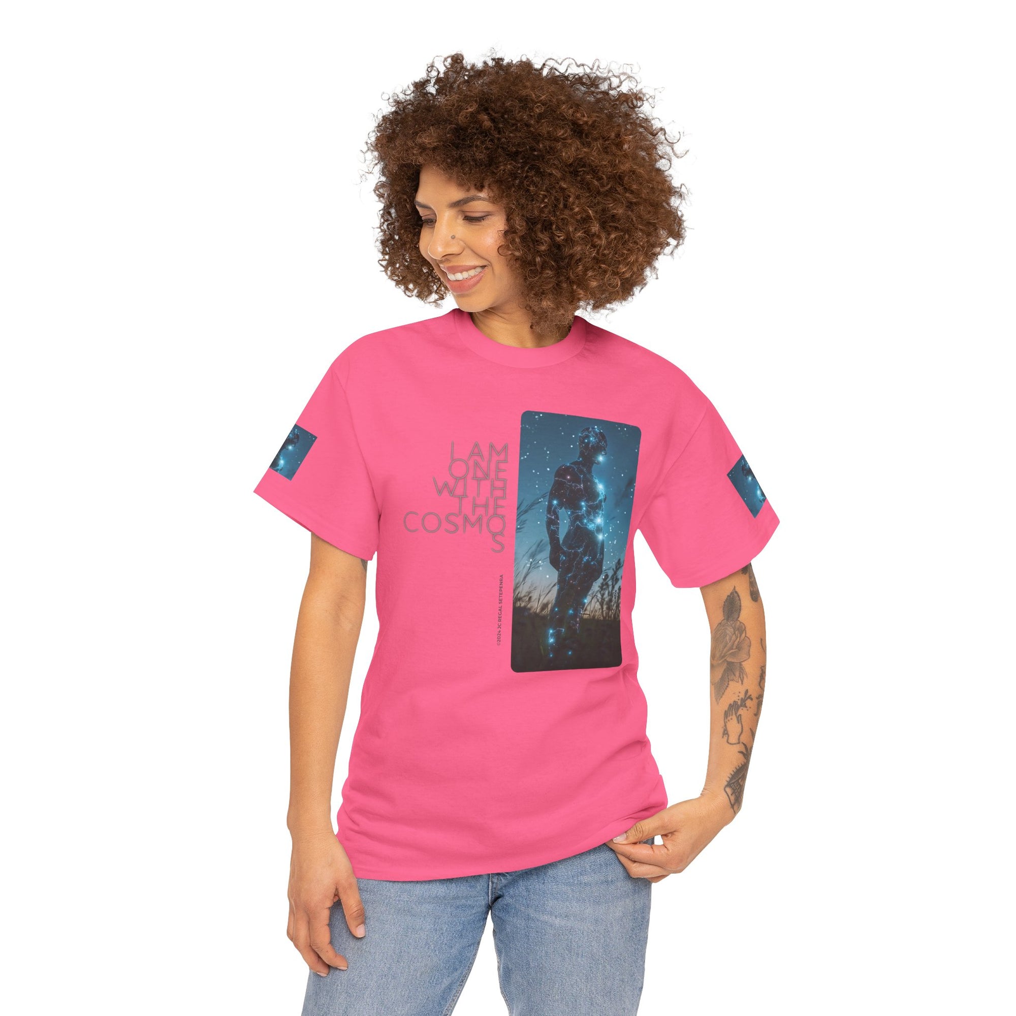 One With The Cosmos Unisex Heavy Cotton Tee