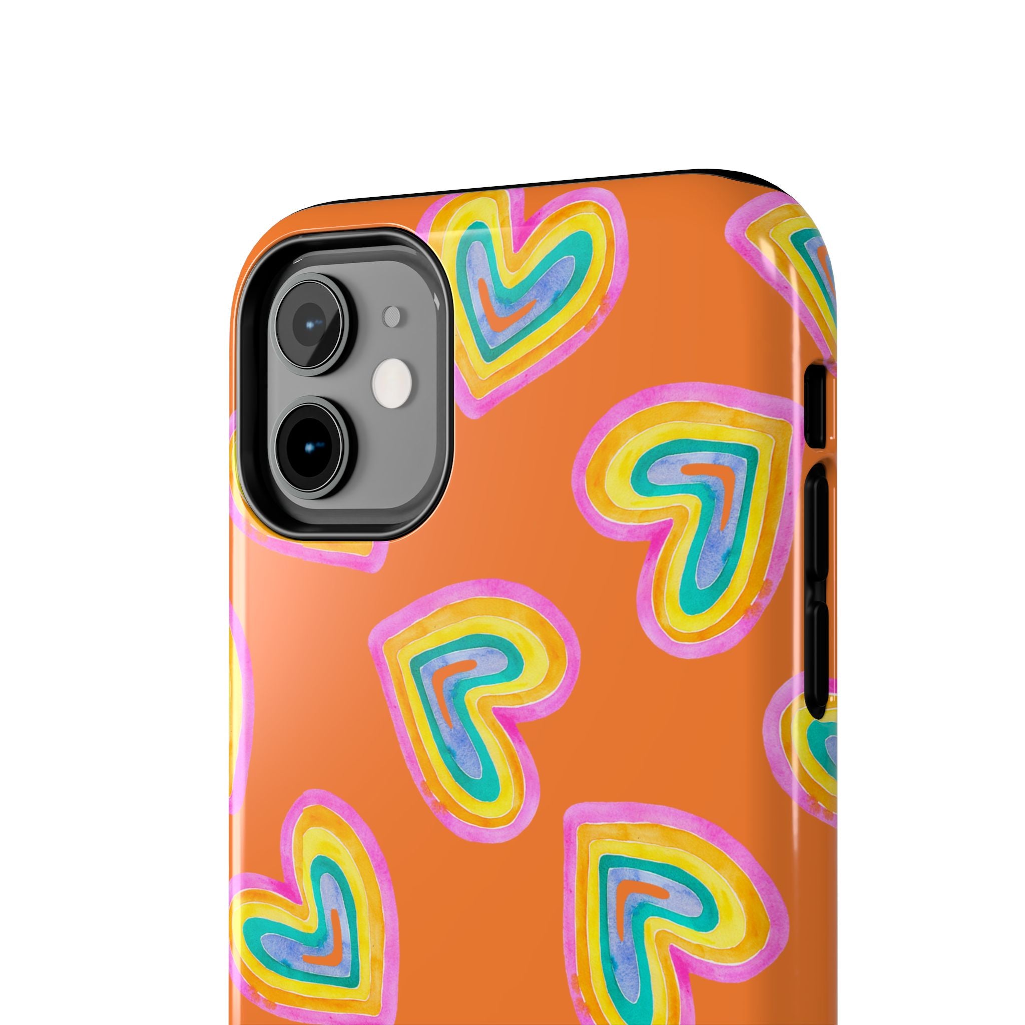 Rainbow Heart Tough Phone Case (For iPhone, Galaxy & More) - Crusta