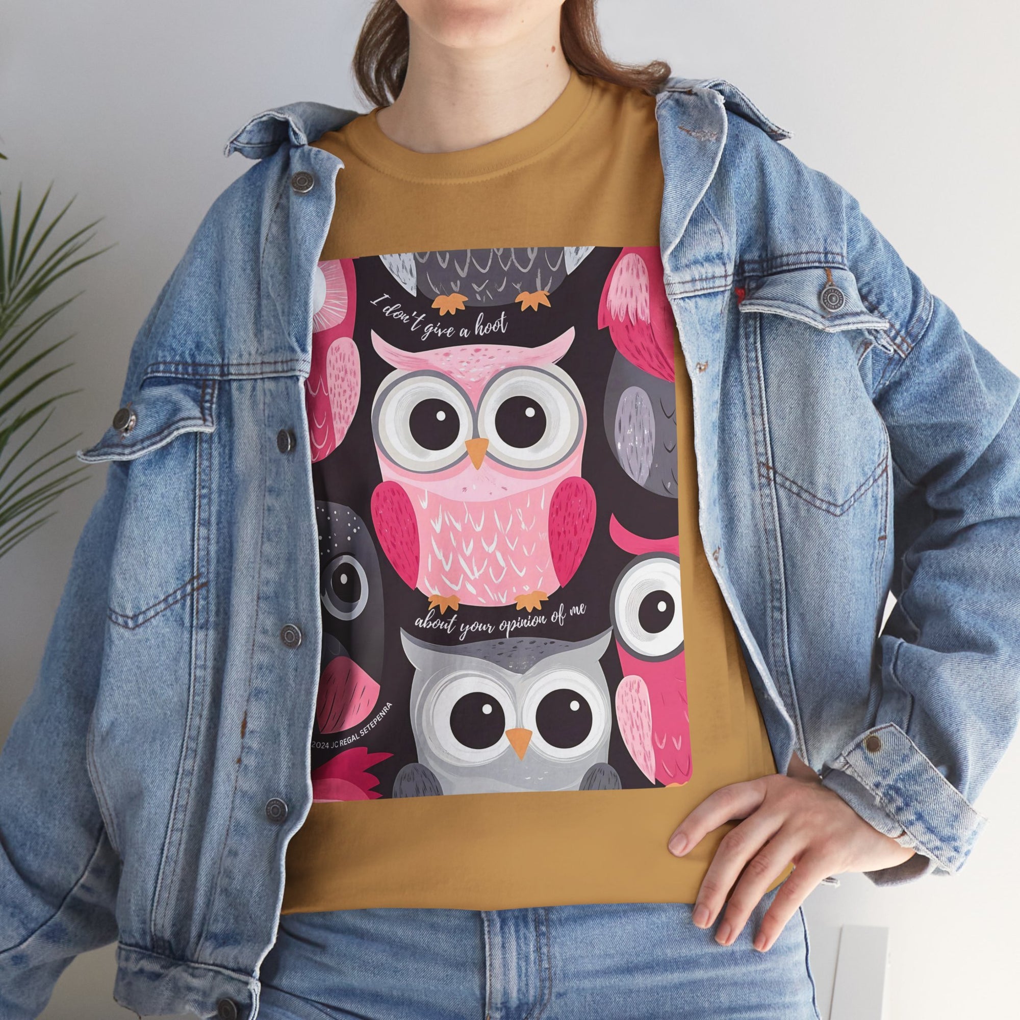 Don't Give A Hoot Unisex Heavy Cotton Tee