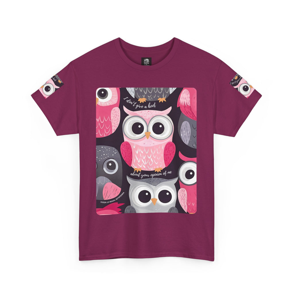 Don't Give A Hoot Unisex Heavy Cotton Tee SETEPENRA T-Shirt.