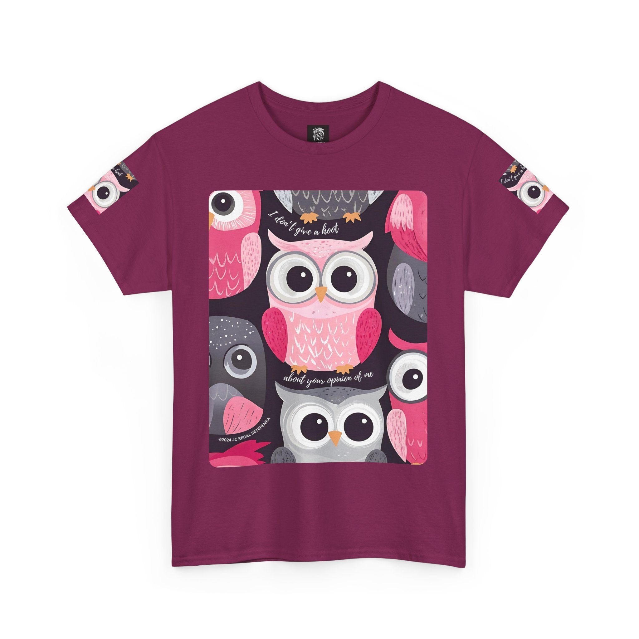 Don't Give A Hoot Unisex Heavy Cotton Tee SETEPENRA T-Shirt.