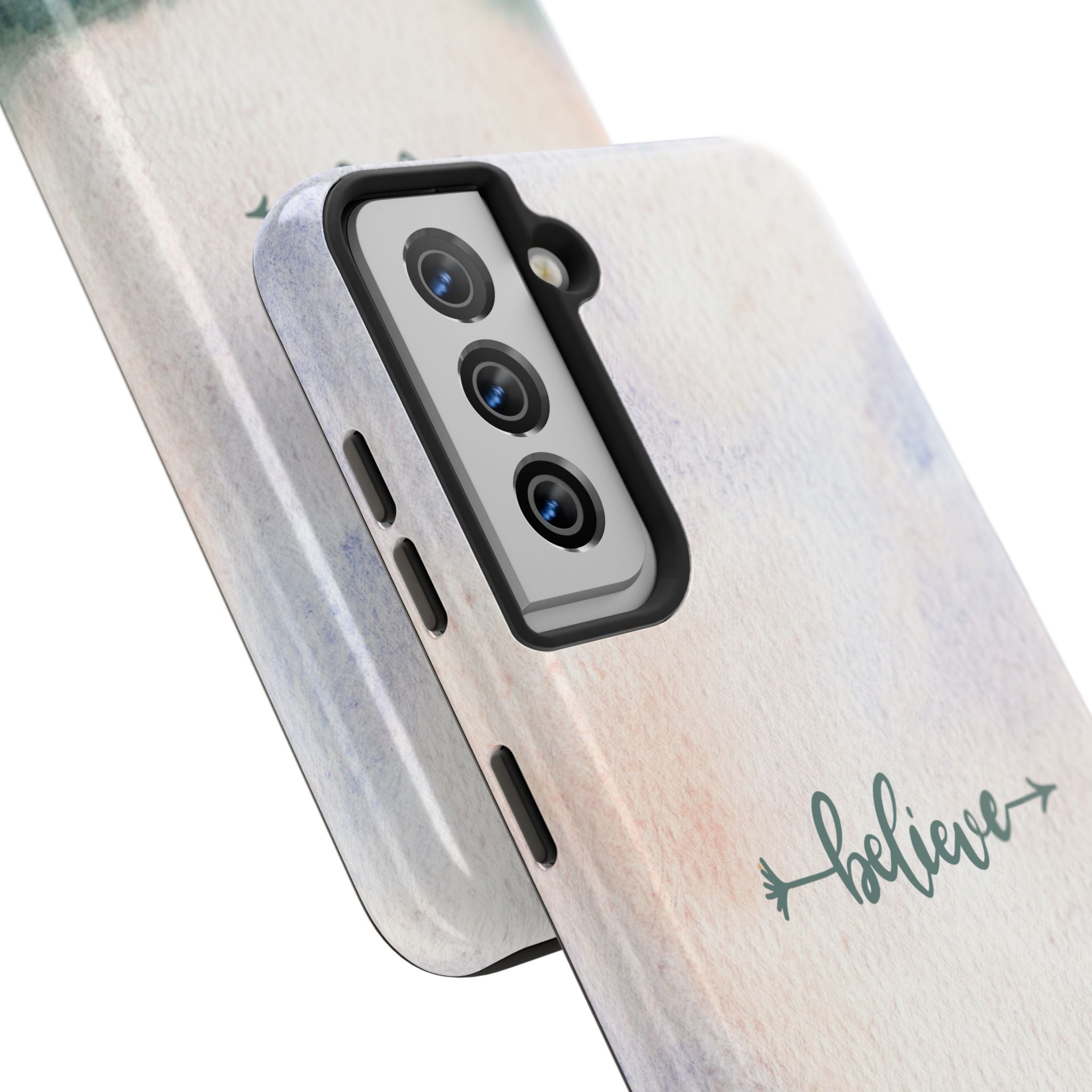 Believe Tough Phone Case (For iPhone, Galaxy & More) - Watercolor Flower