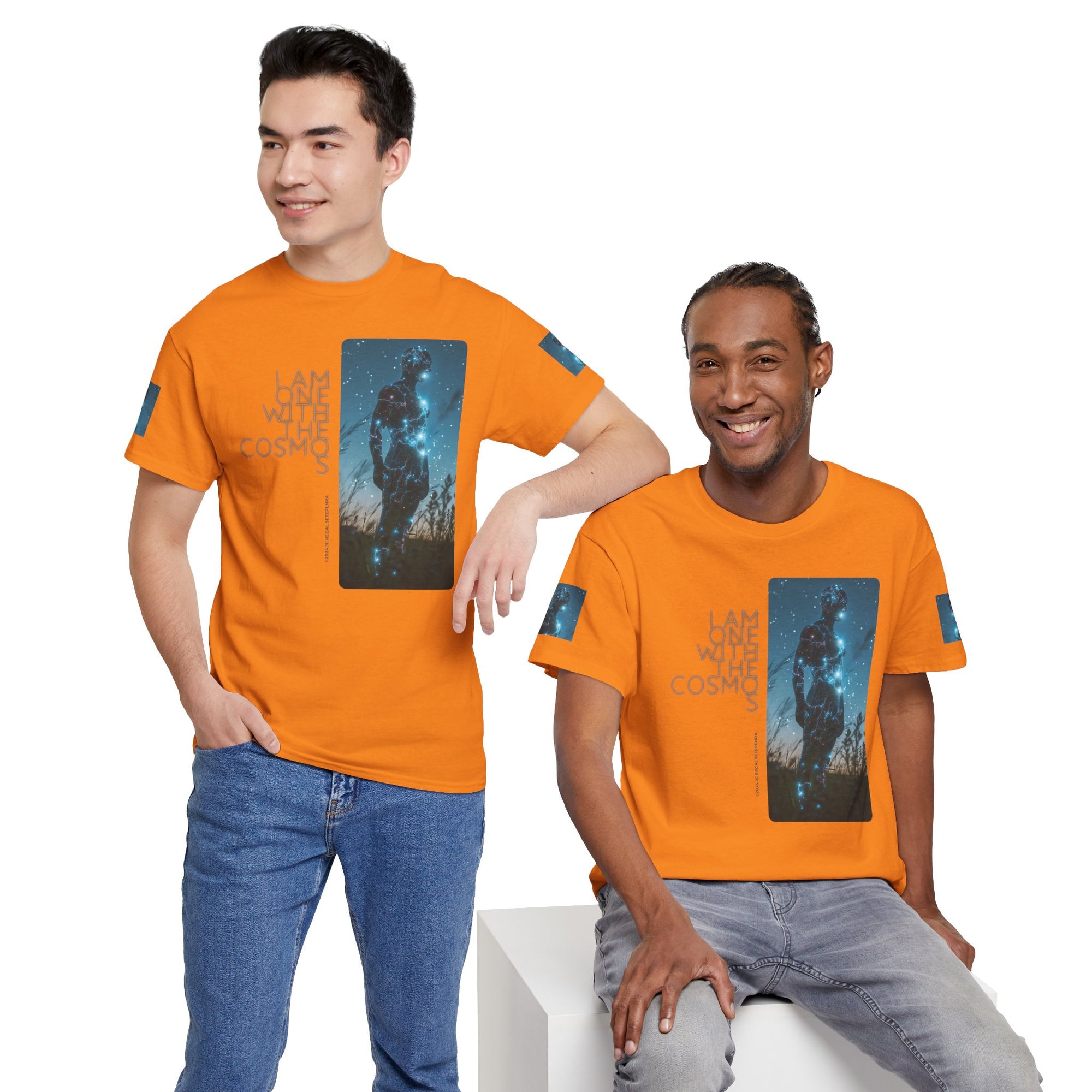 One With The Cosmos Unisex Heavy Cotton Tee