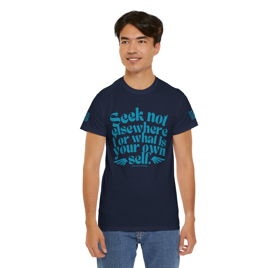 Seek Not Elsewhere (Aqua Edition) Unisex Heavy Cotton Tee